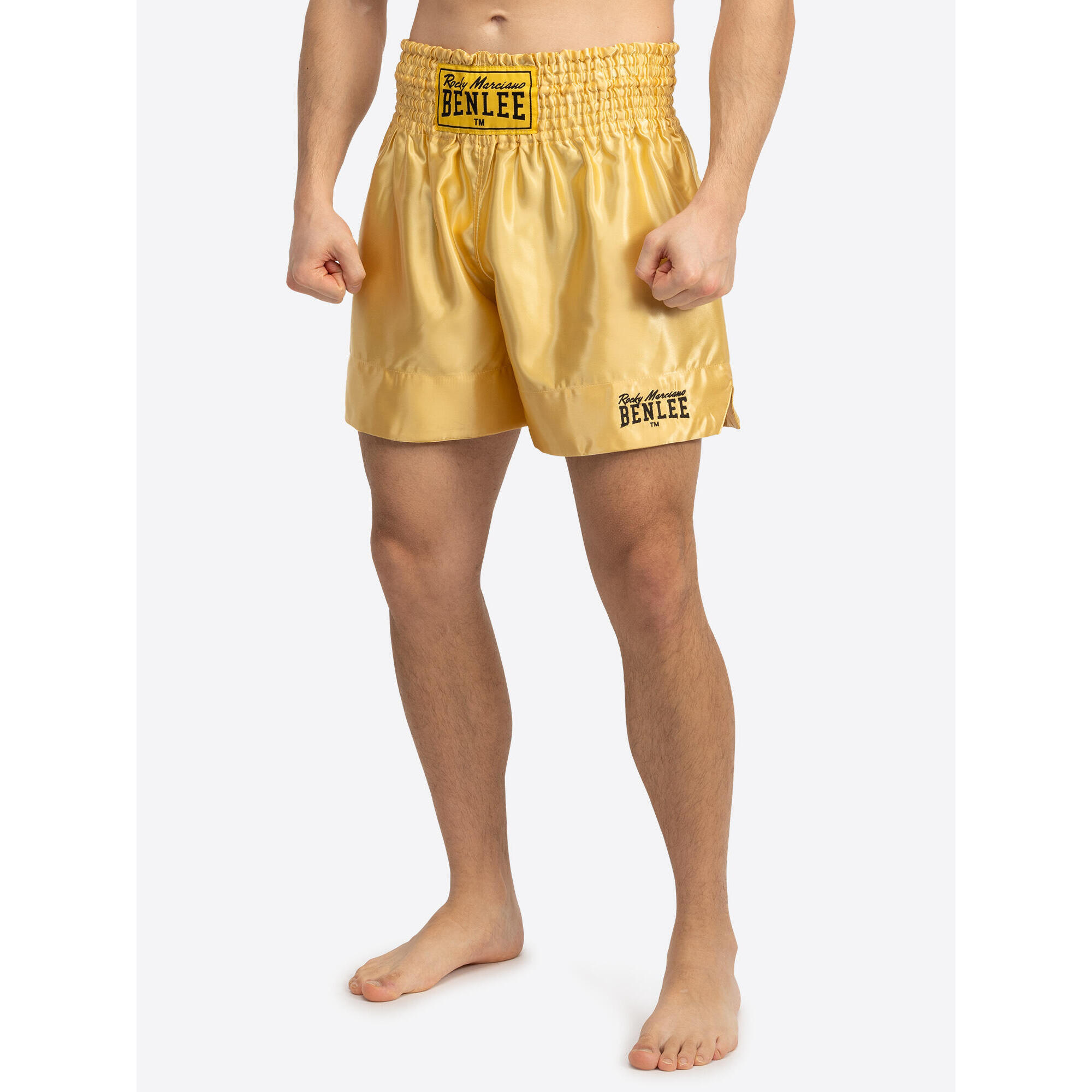 Benlee - Short De Boxe Thaï Benlee Uni Thai - Short - Jaune - 36 Xs - Decathlon