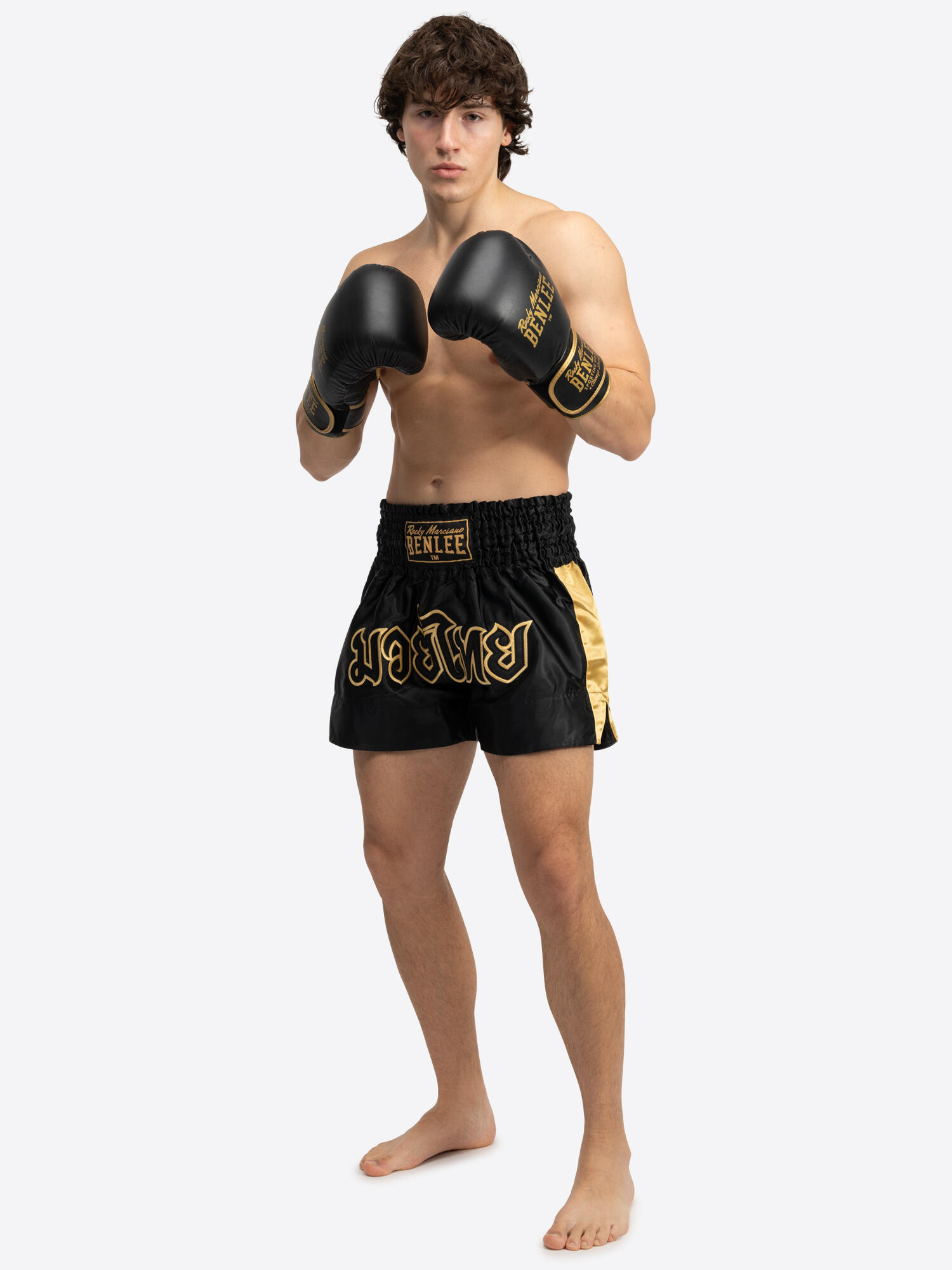 BENLEE Herren Thaibox-Hose GOLDY 3/6