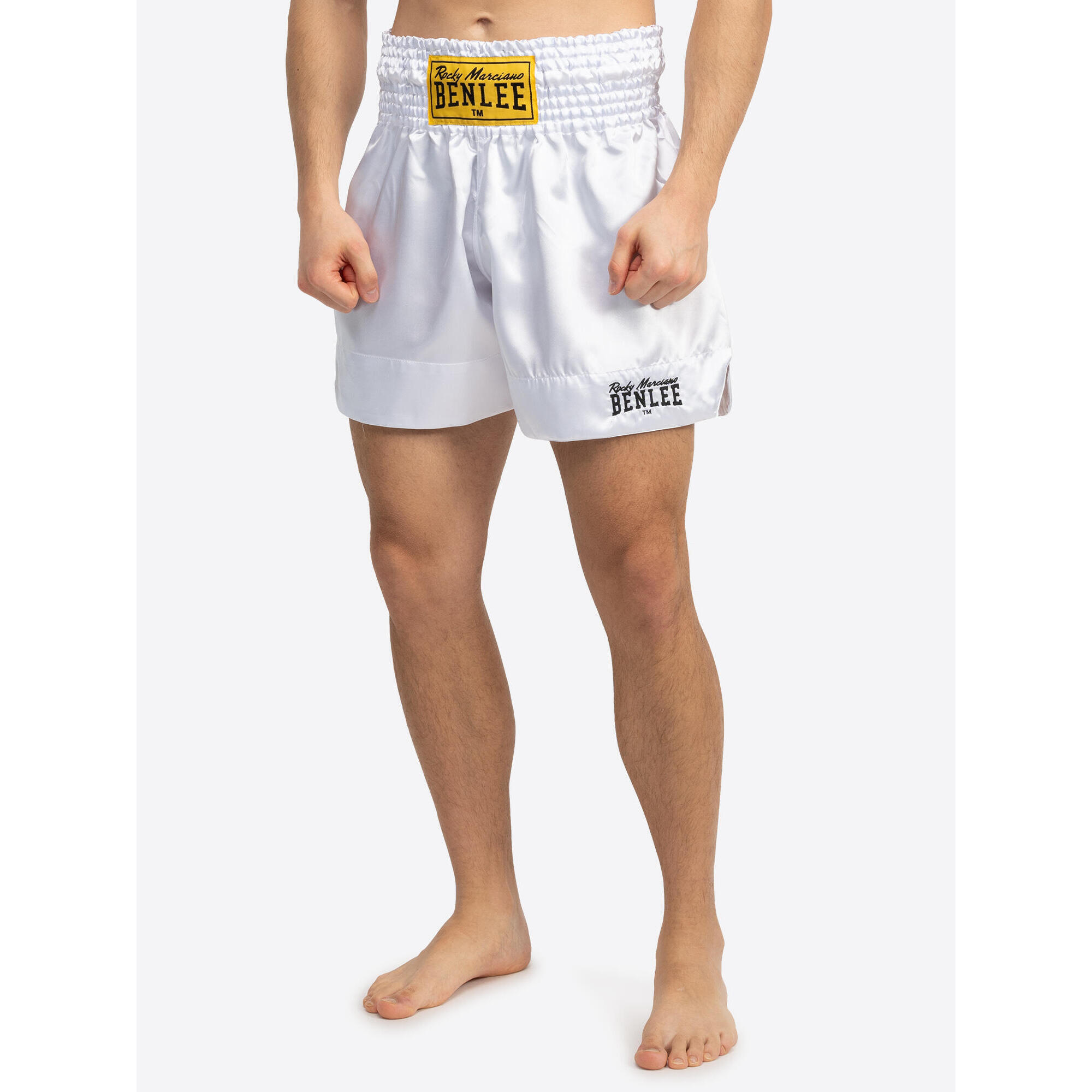 Benlee - Short De Boxe Thaï Benlee Uni Thai - Short - Blanc - S - Decathlon