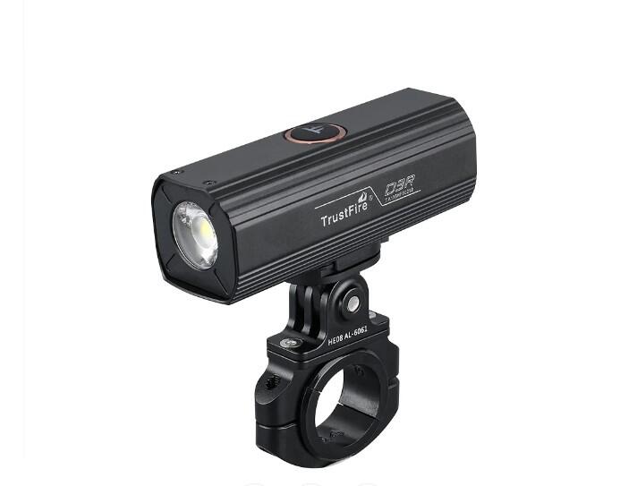 Lanterna Trustfire D3R pentru  bicicletă 1350 LM, 3 moduri iluminare, USB C