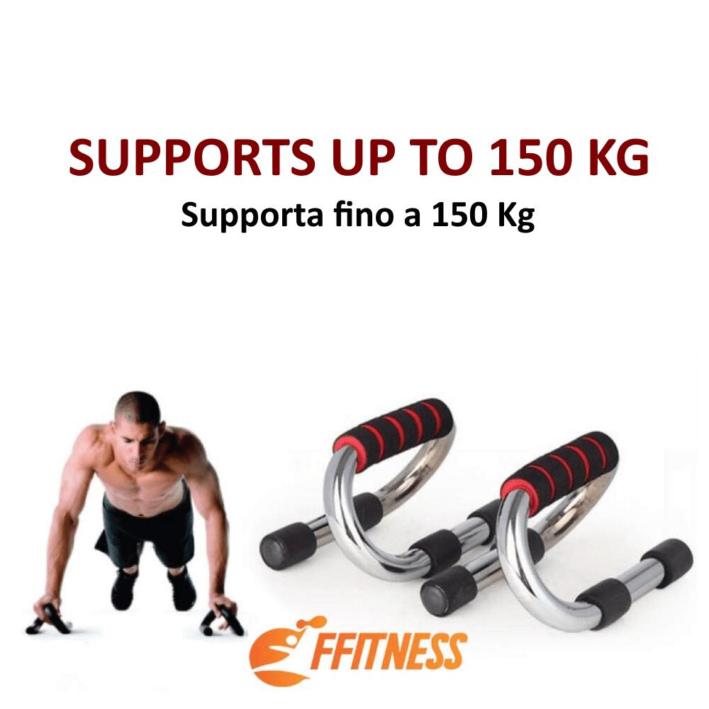 Agarraderas para Flexiones Naranjas - Pareja de Barras Push Up FF 5/5