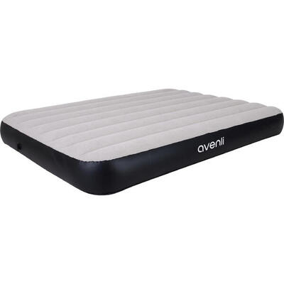 Avenli aufblasbares Luftbett / Campingmatratze grau 191 x 137 x 25 cm