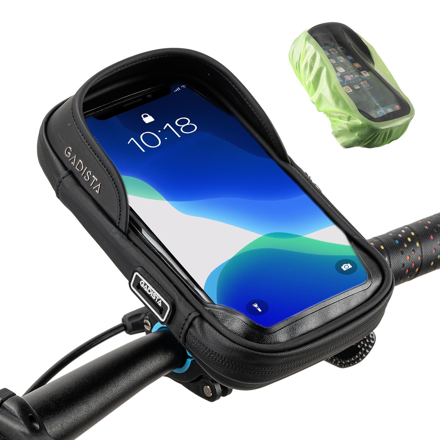 GADISTA HANDYHALTER FAHRRAD/ROLLER WASSERDICHT MIT STAURAUM UND INNOVATIVER FIXIERUNG