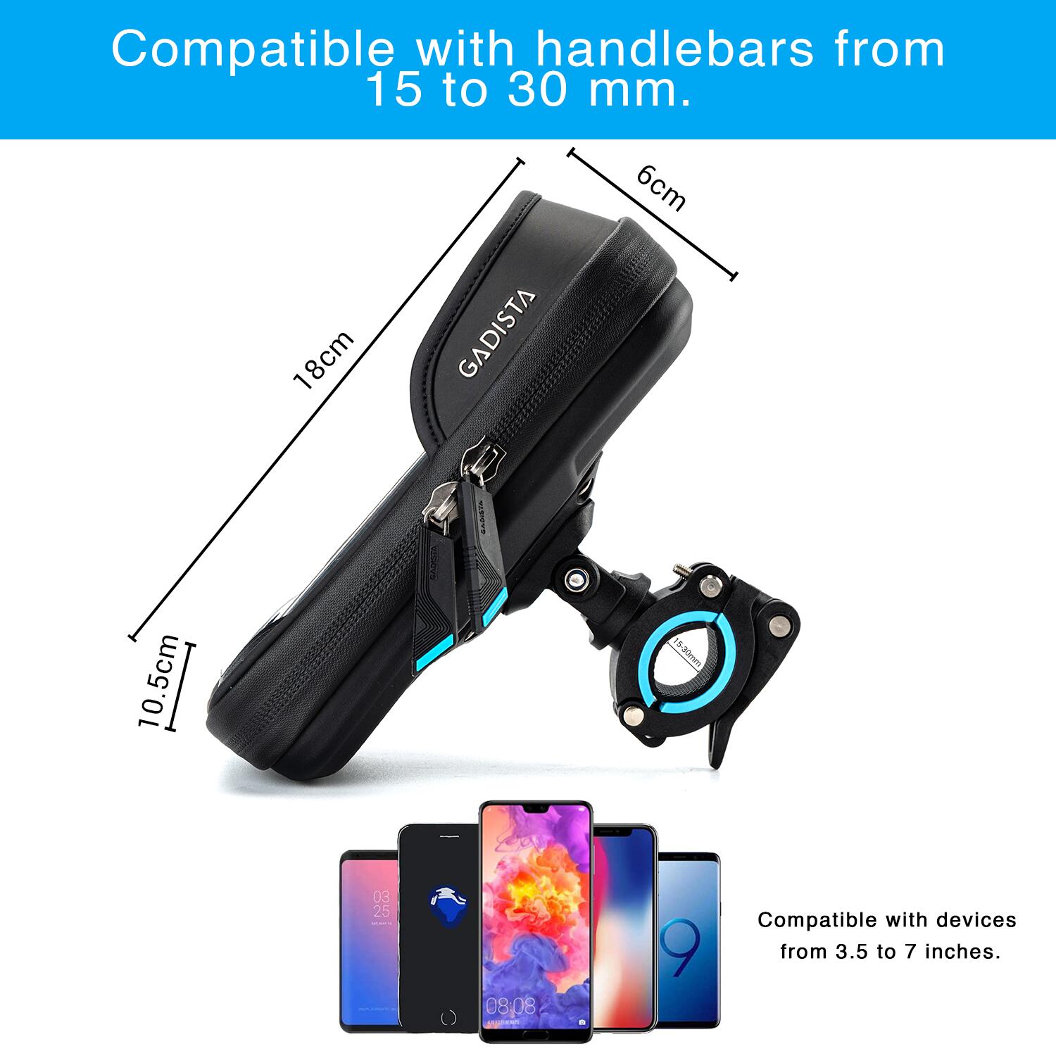 Waterfleshouder voor mobiele telefoon, magnetische houder voor fles-telefoon, sport- en fitnessstudio-accessoires, draagriem voor mobiele telefoon voor de sportschool, verstelbaar voor buiten, zilver