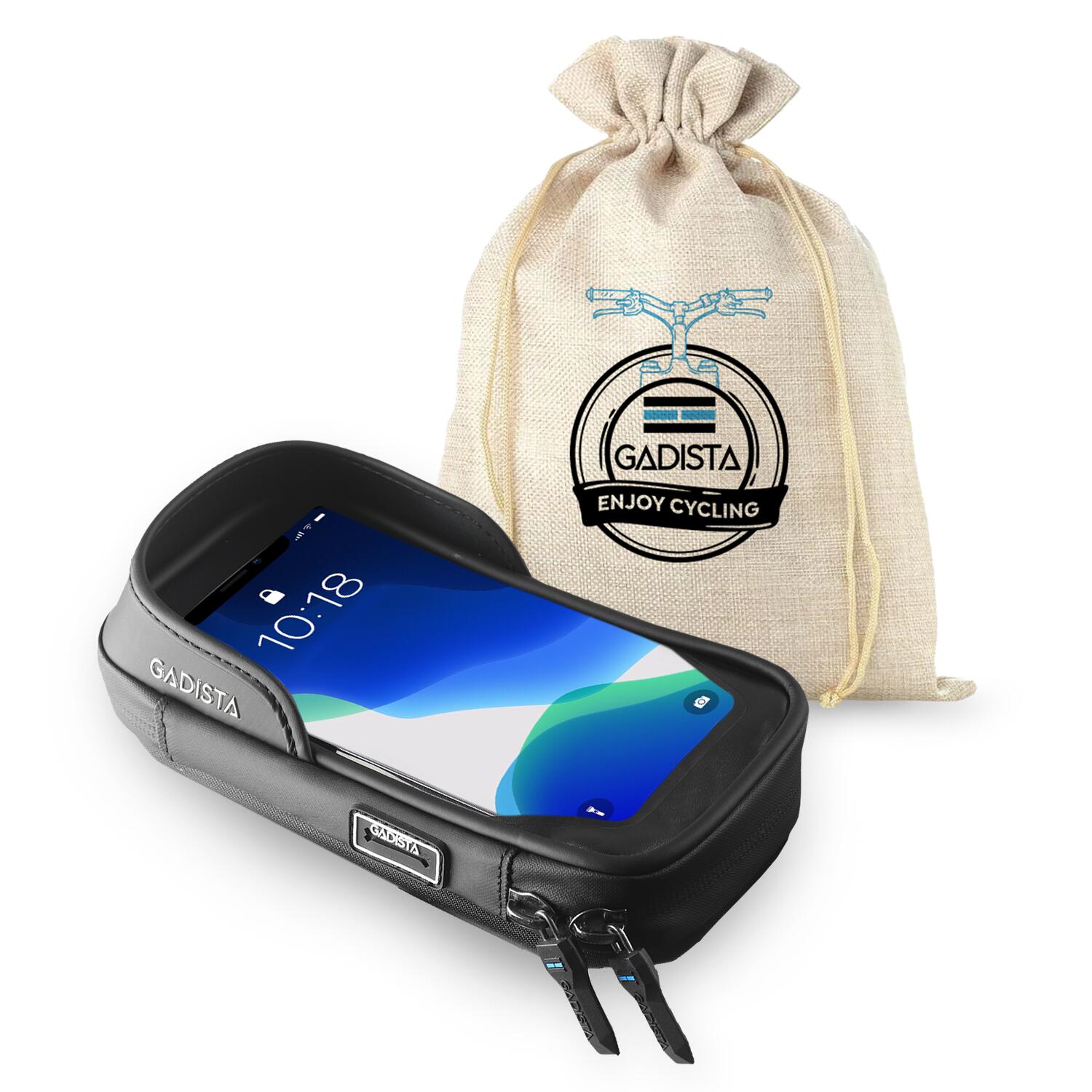 SUPPORTO TELEFONO BICI/MONOPATTINO IMPERMEABILE, SPAZIO E FISSAGGIO INNOVATIVO 7/7