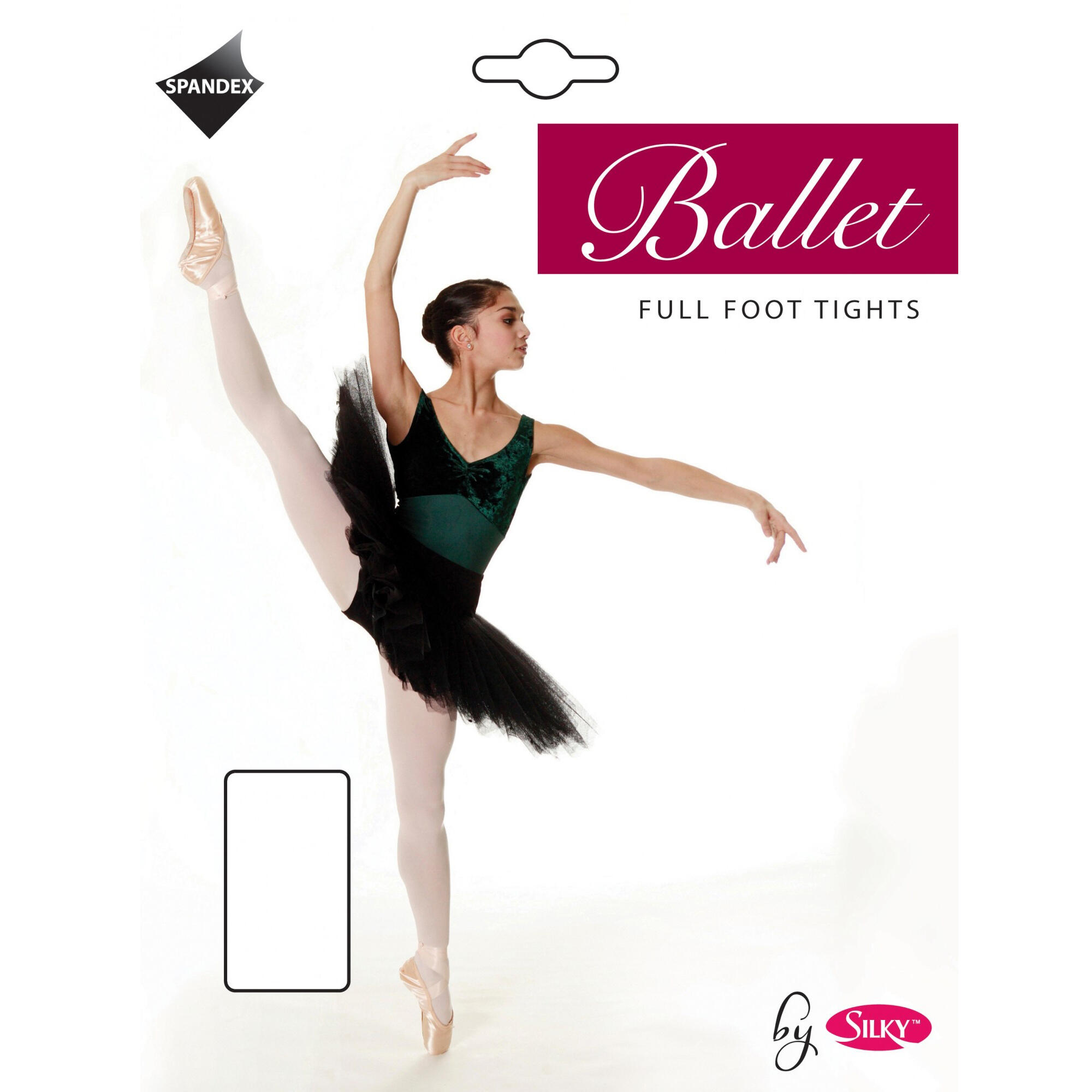 Collant Da Danza Bambina Silky Bianco 2/3