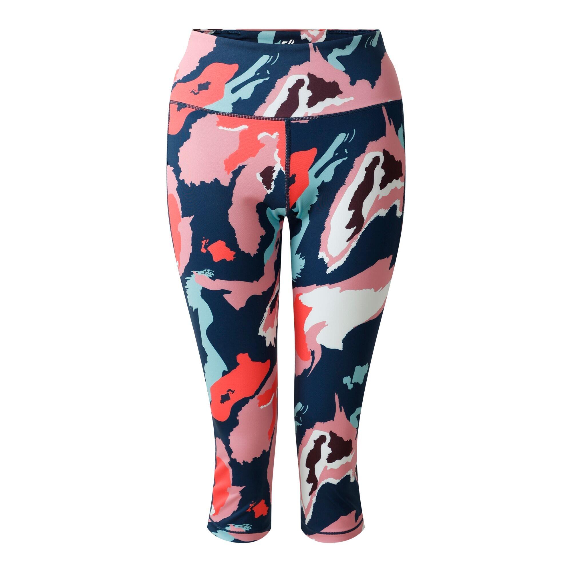 REGATTA Womens/Ladies Influential II Marble Swirl 3/4 Length Leggings (Multicoloured)