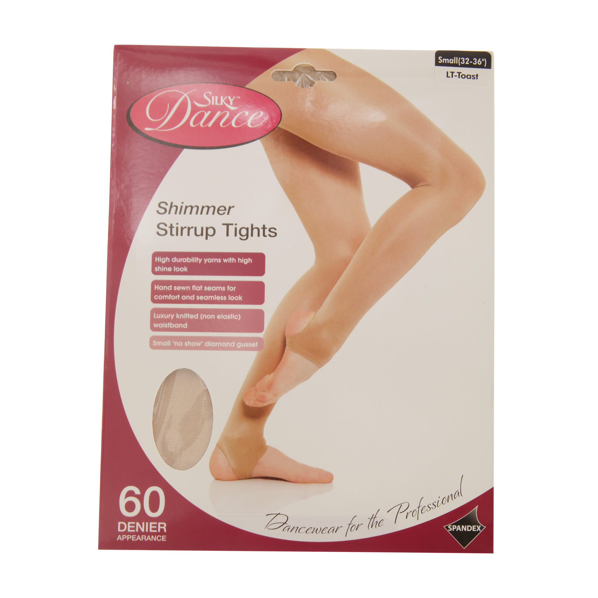Collant Da Danza Lucenti Con Staffa (1 Paio) Silky Beige Chiaro 2/3