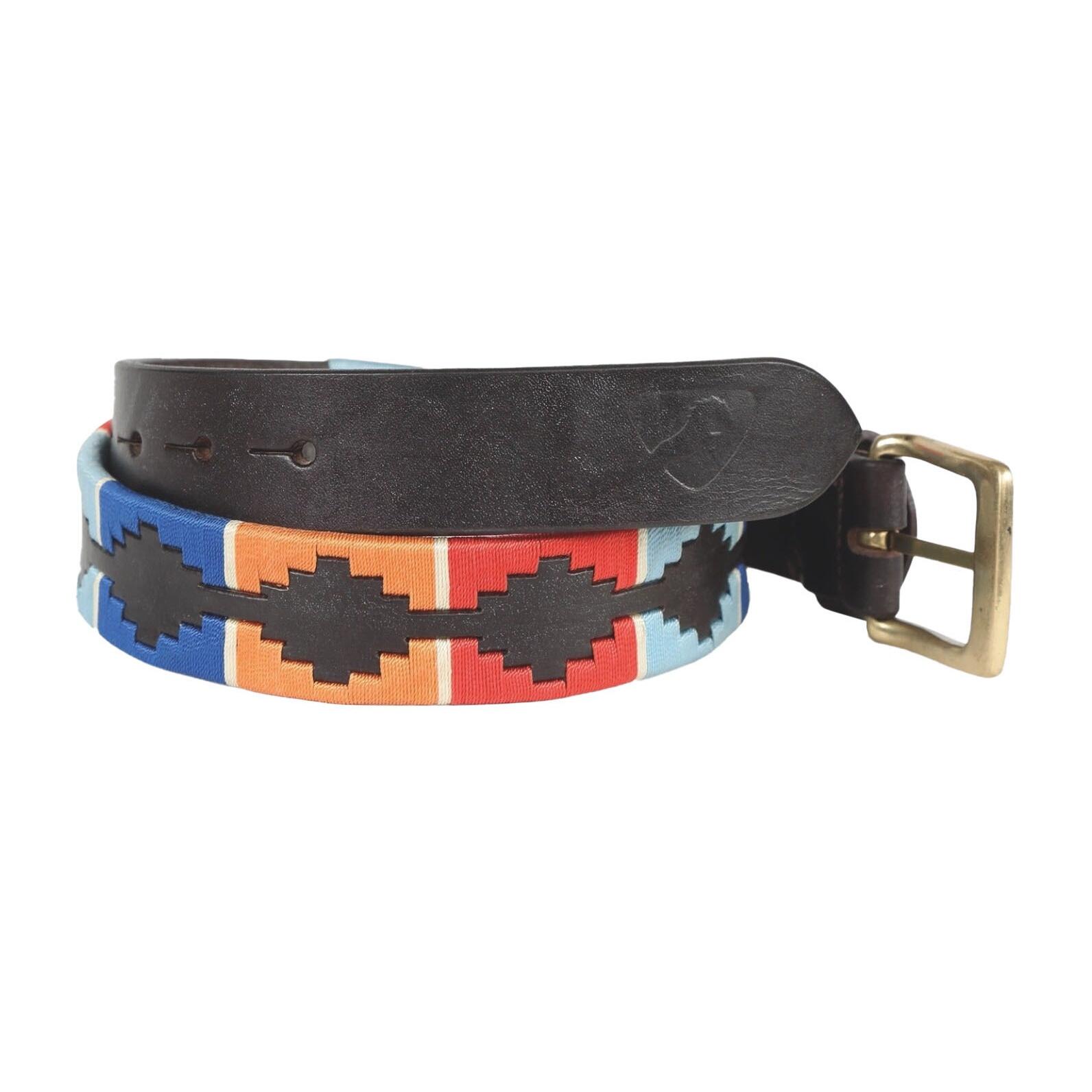 turquoise / red / orange