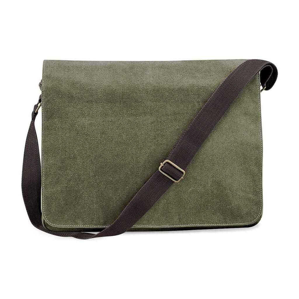 QUADRA Vintage Messenger Bag (Vintage Military Green)