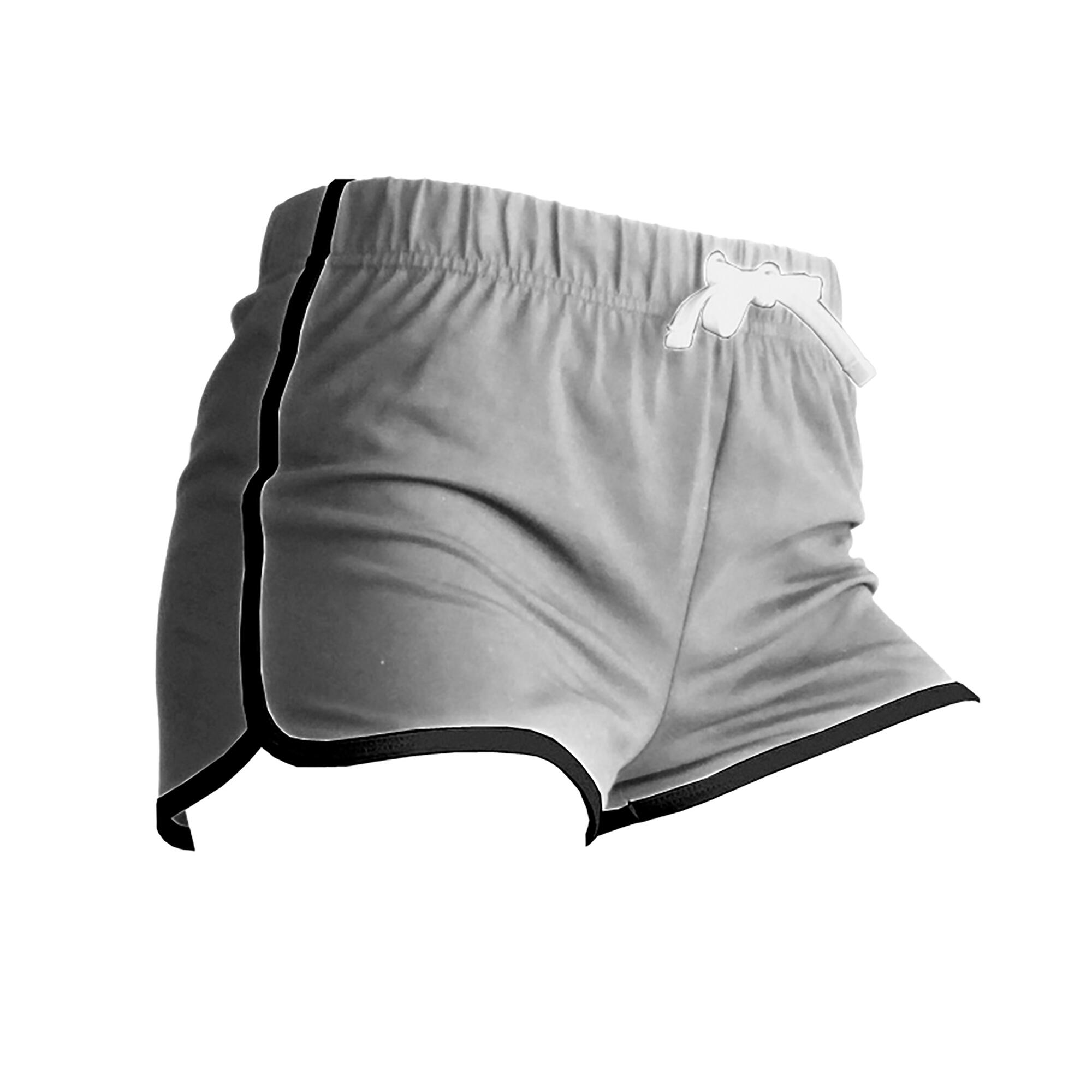 Short De Sport Rétro Femme (Gris/Noir) 3/3