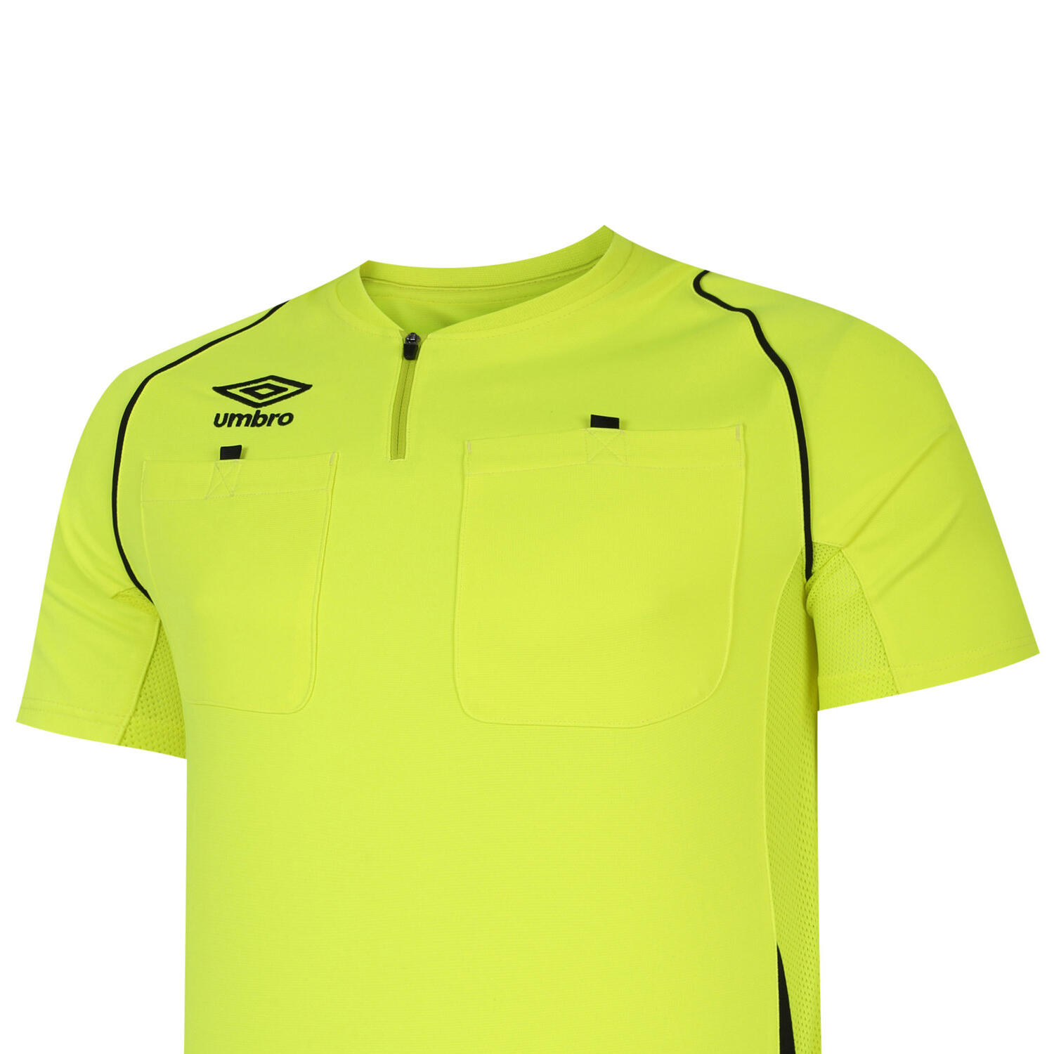 Maillot D´arbitre Adulte (Jaune Fluo / Noir) 2/2