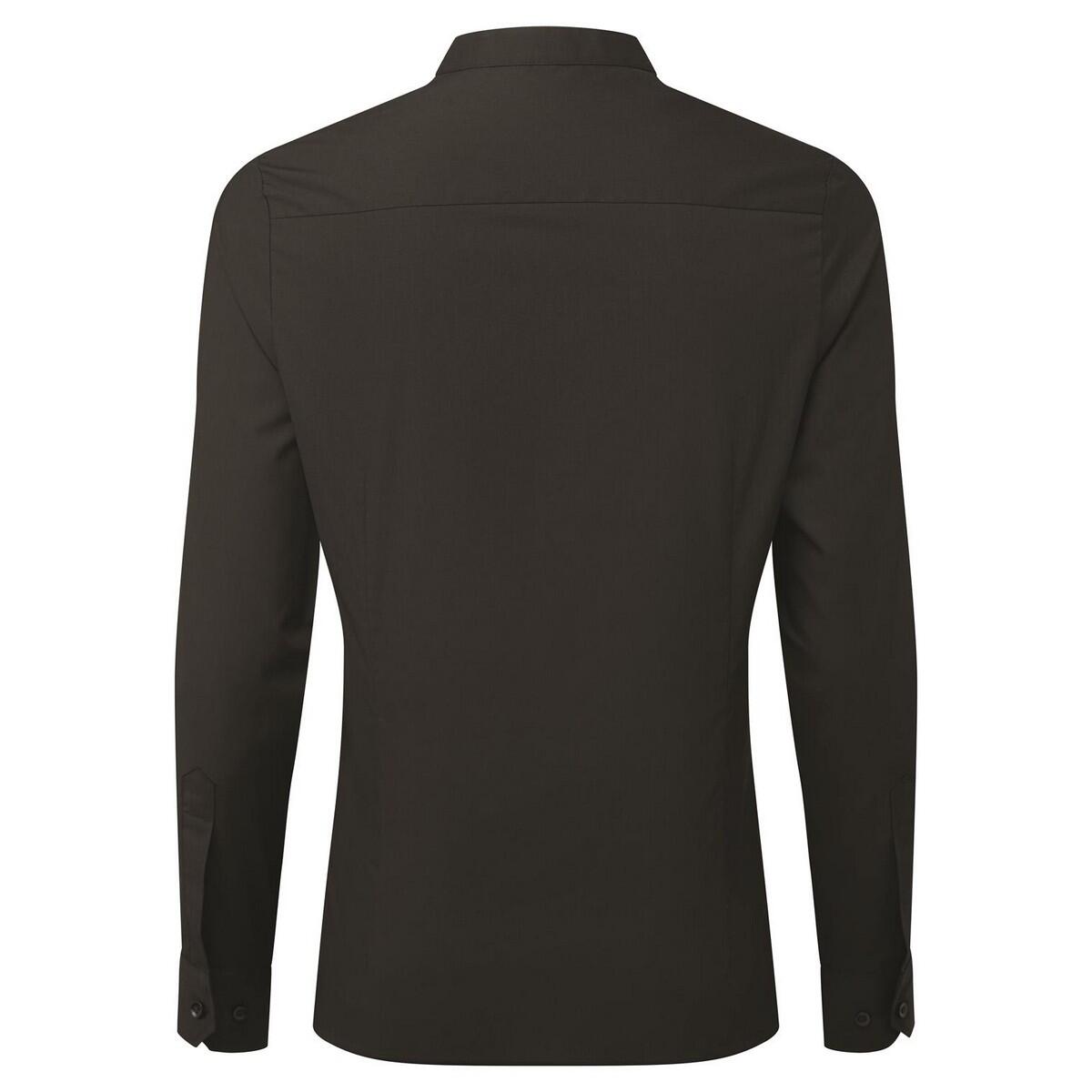 Camisa Grandad para senhora/senhora (Preto) 2/4