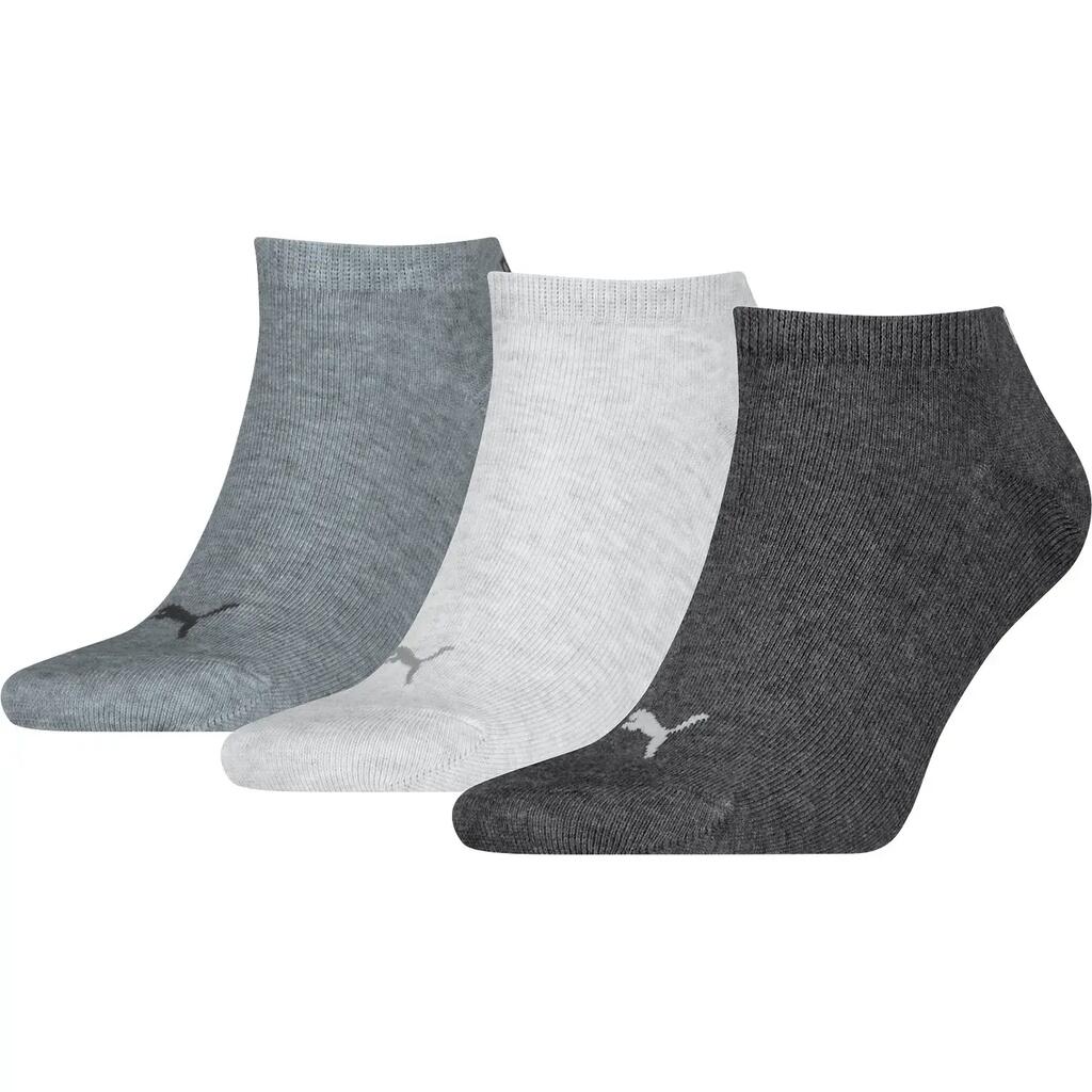 Socks Unisex Pack of 3 Stretch-Sneaker Plain 3P