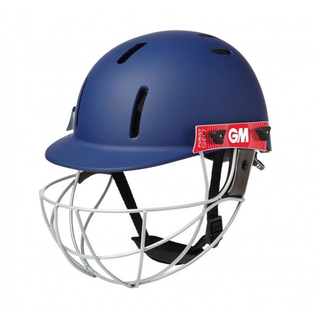 GUNN AND MOORE Unisex Adult Purist Geo Cricket Helmet (Blue)