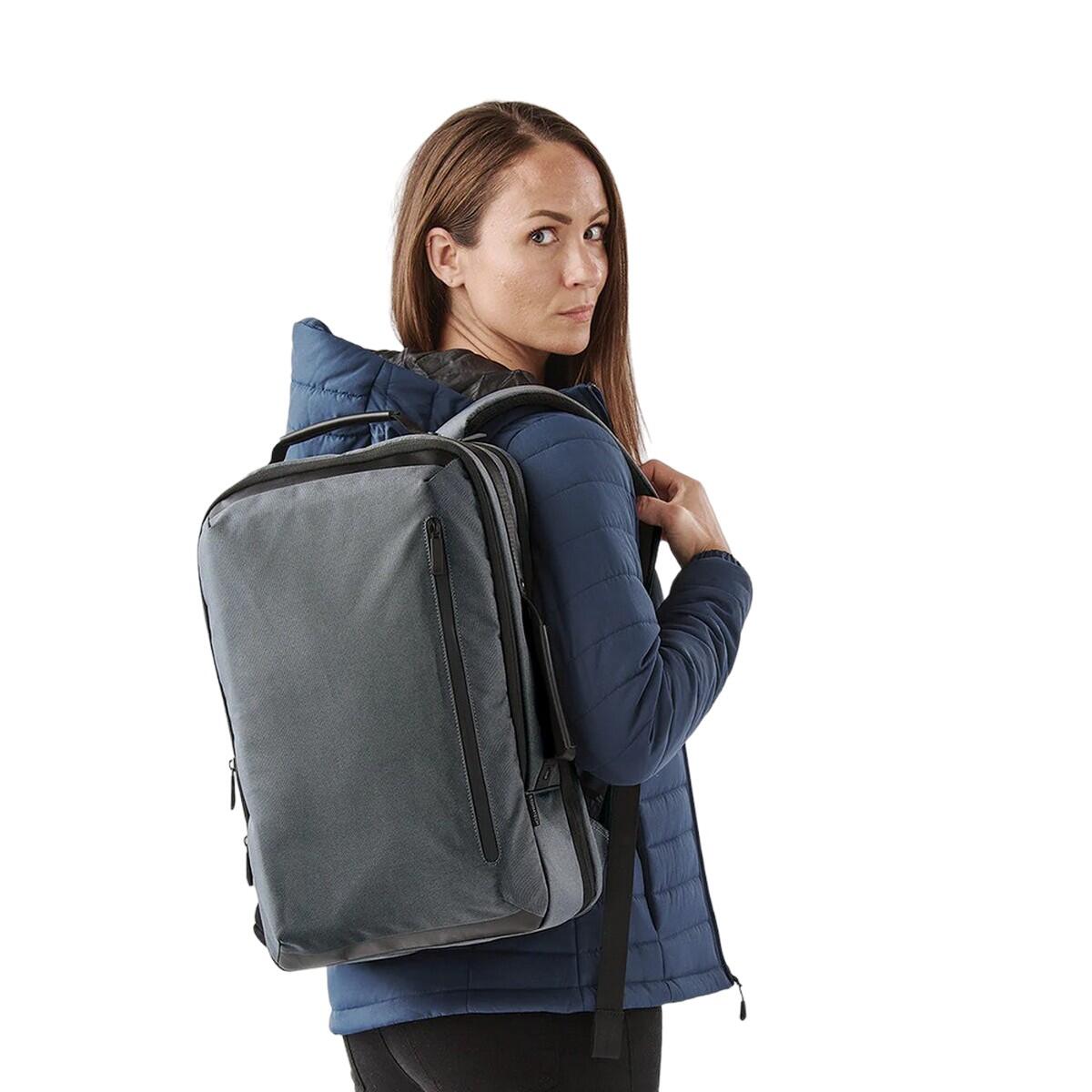 Rucksack "Hedmark Commuter", 21L Damen und Herren Graphitgrau/Schwarz 3/4
