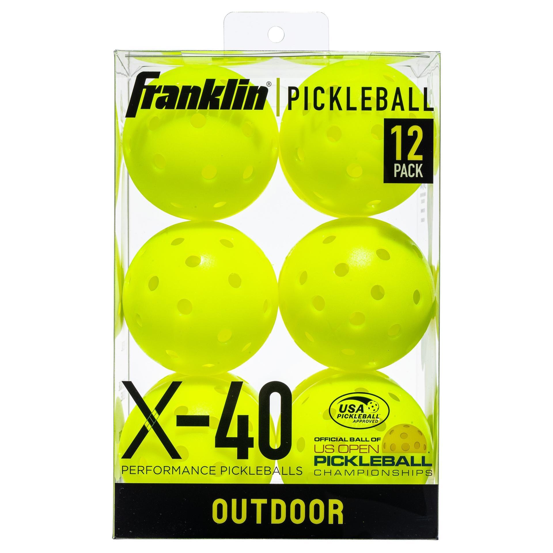 X40 Outdoor Pickleball Balls (Pack of 12) (Optic Yellow) 1/1
