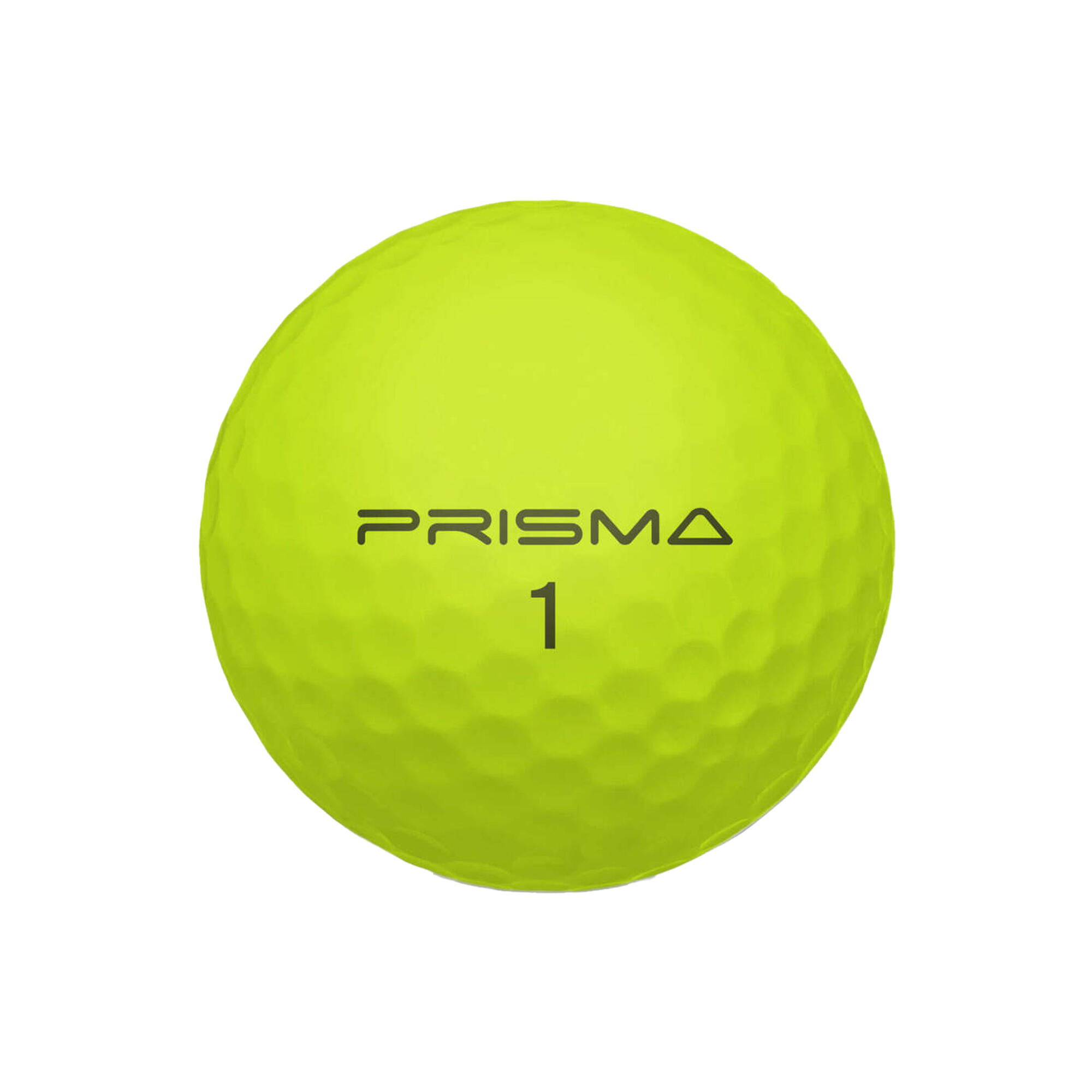 MASTERS Prisma Titanium Golf Balls (Pack Of 12) (Yellow)