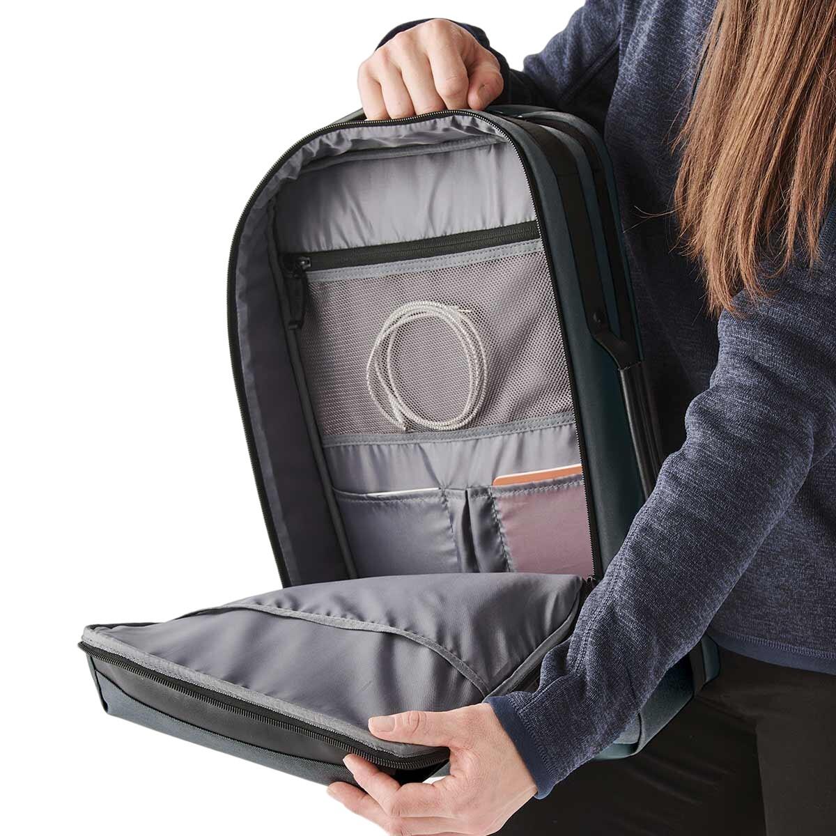Rucksack "Hedmark Commuter", 21L Damen und Herren Graphitgrau/Schwarz 4/4