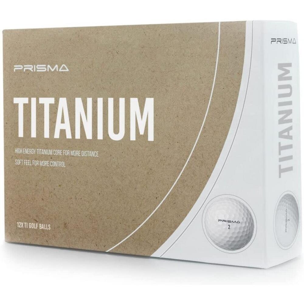 Titanium Golfbälle "Prisma", 12erPack Damen und Herren Weiß 2/2