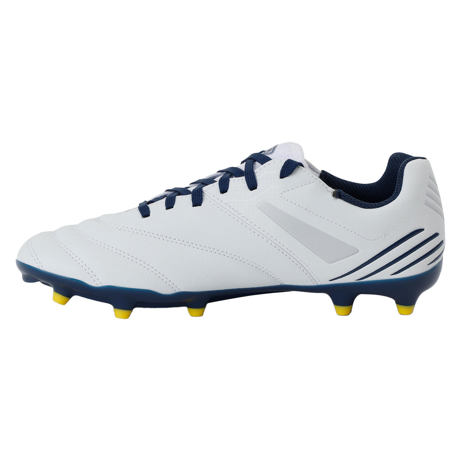 Scarpe Da Calcio Uomo Umbro Tocco IV Club FG Bianco Poseidone Giallo Fiamma 2/4
