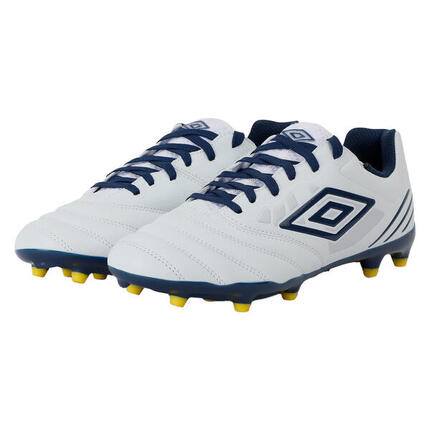 Chaussures De Foot TOCCO CLUB FG Homme (Blanc / Bleu Sarcelle Foncé / Jaune Vif)