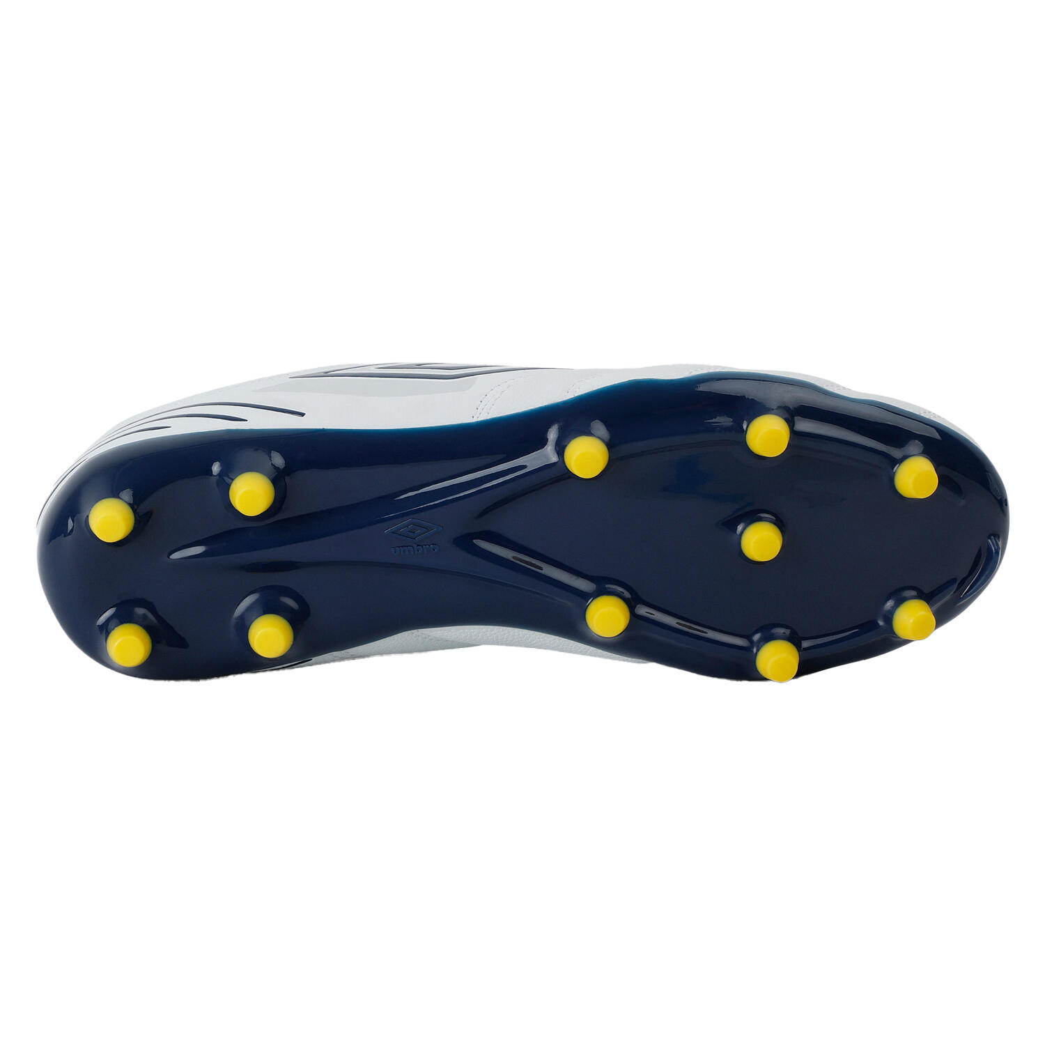 Scarpe Da Calcio Uomo Umbro Tocco IV Club FG Bianco Poseidone Giallo Fiamma 4/4