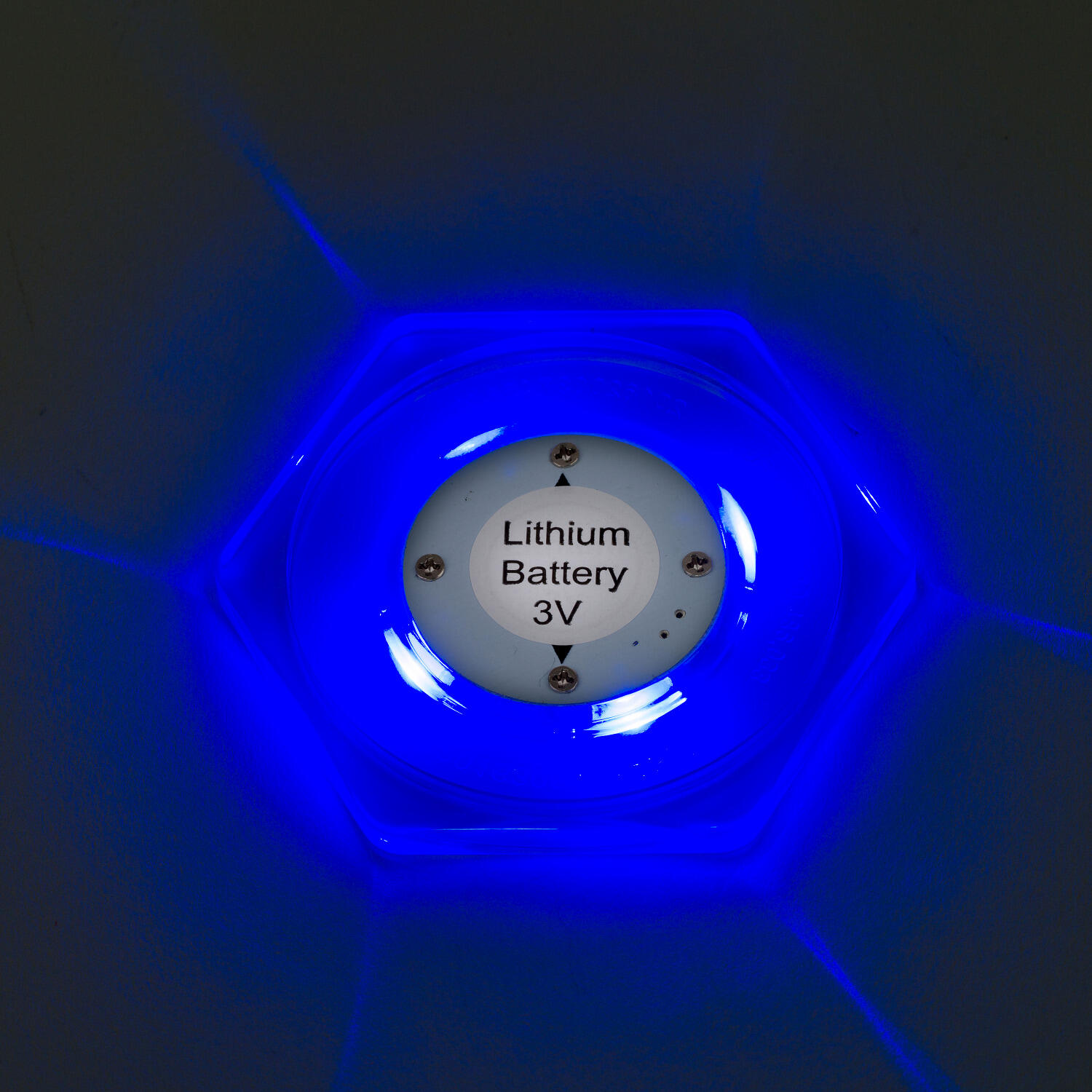 Air hockey puck LED, hexagonal Blue Tischfußball Unisex 2/2