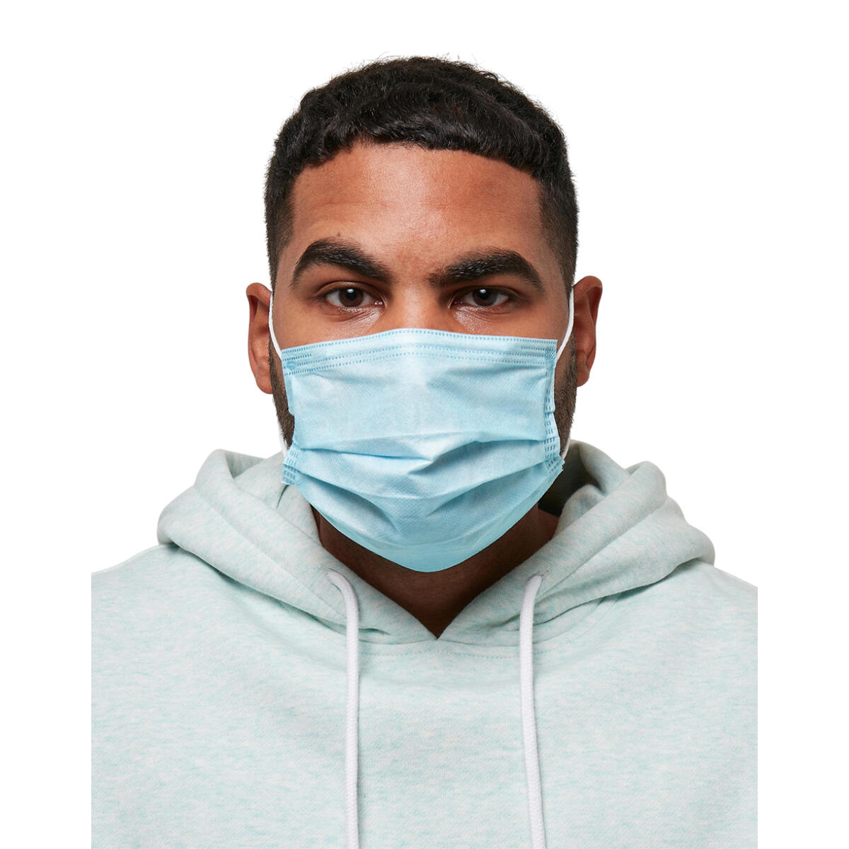 VIRSHIELDS Máscara facial BFE tipo IIR (embalagem de 50) Azul