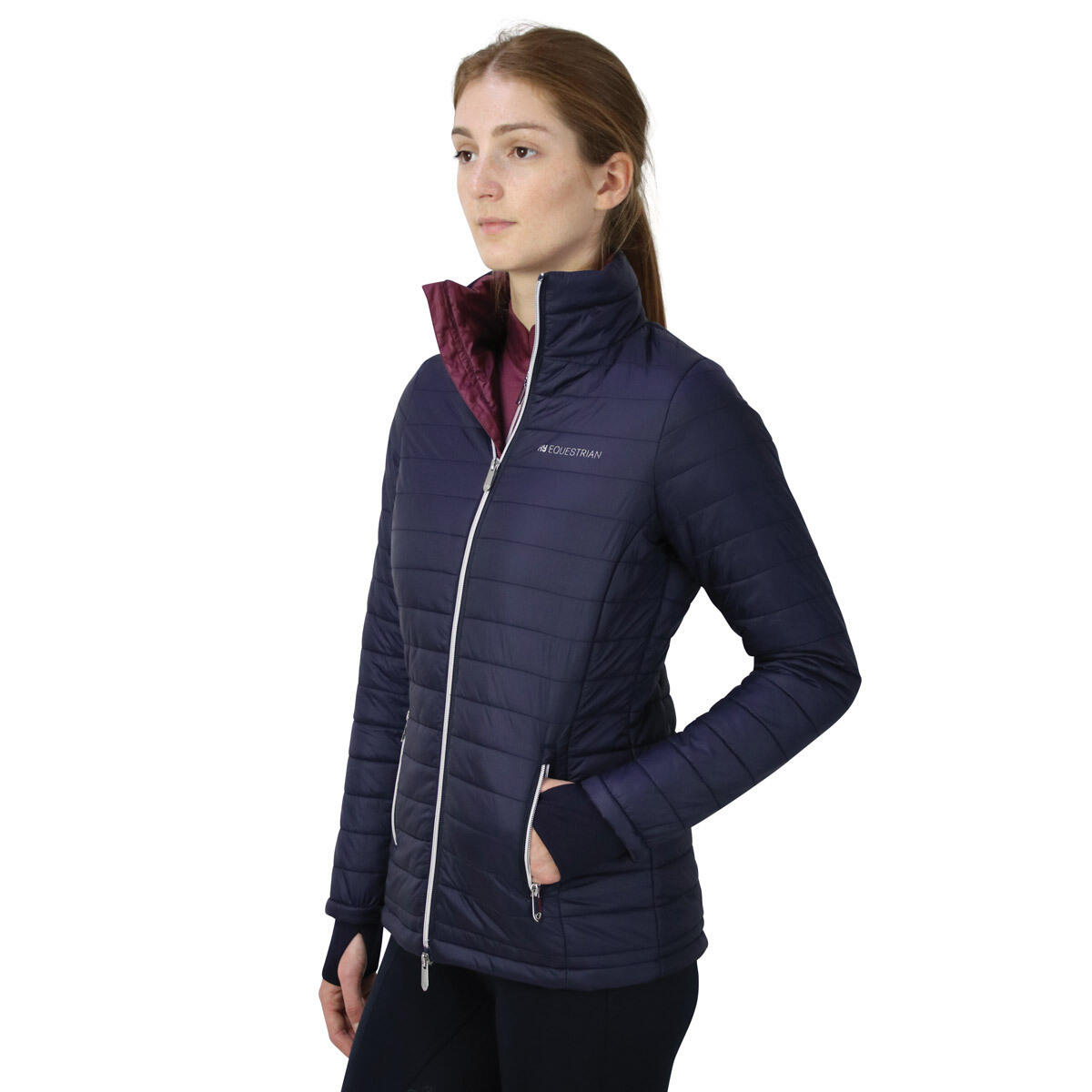 Womens/Ladies Synergy Padded Jacket (Navy/Fig) 4/5