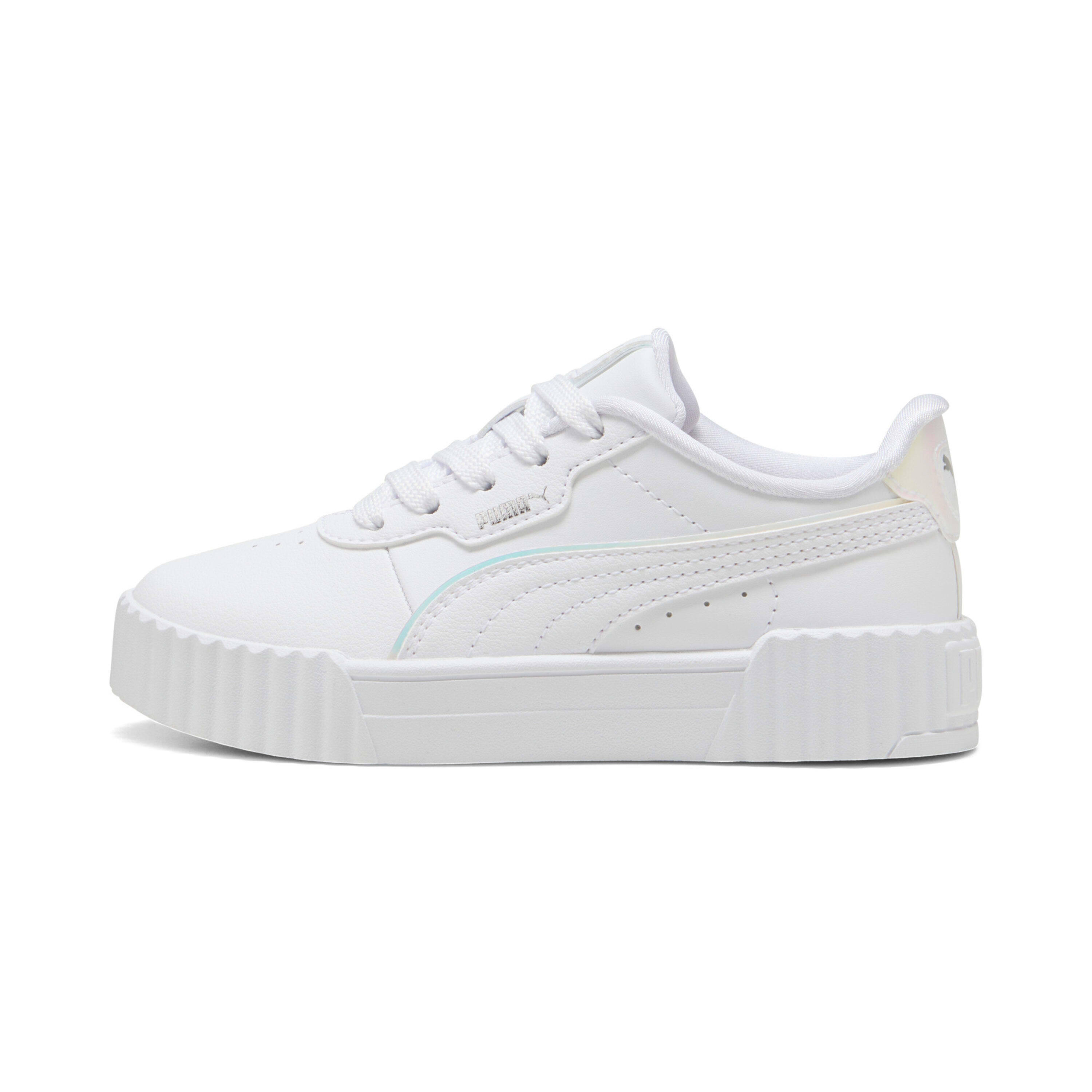 Puma - Baskets Fille Puma Carina 3.0 Holo 2.0 Ps - Baskets - Blanc|gris - 35 - Decathlon