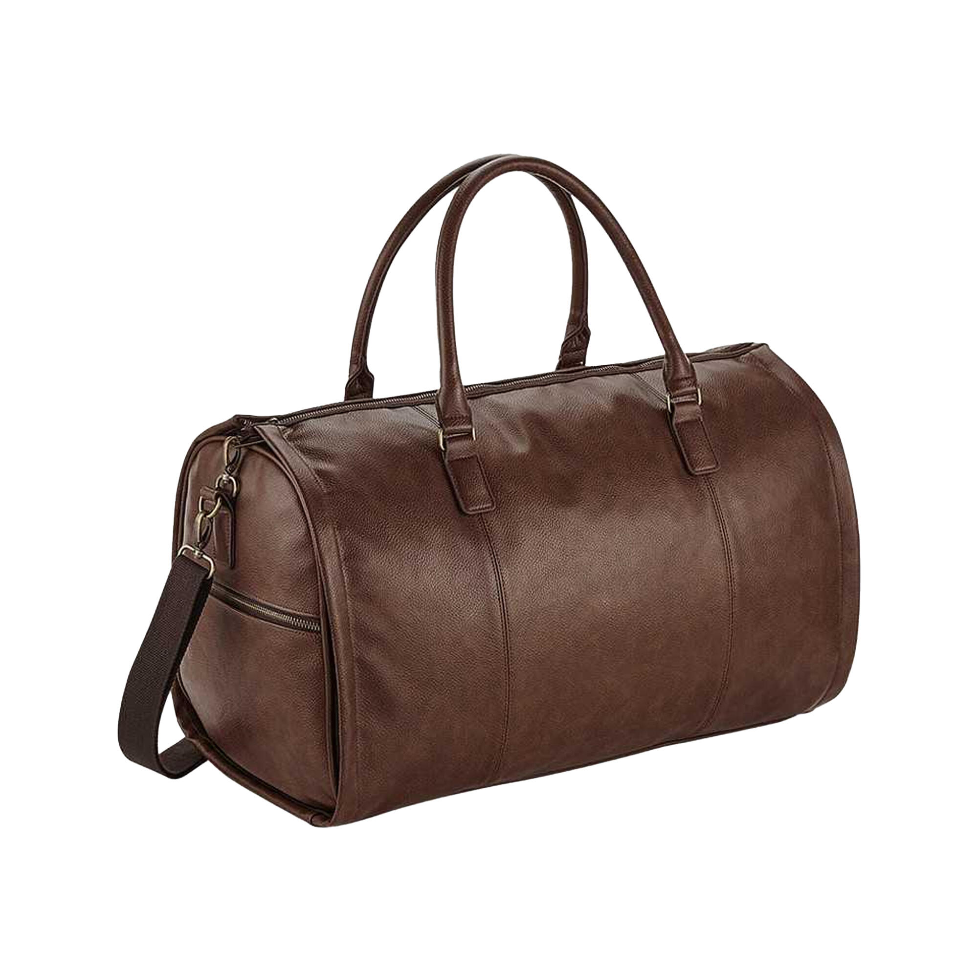 QUADRA Nuhide Garment Weekender Duffel/Holdall Bag (Tan)