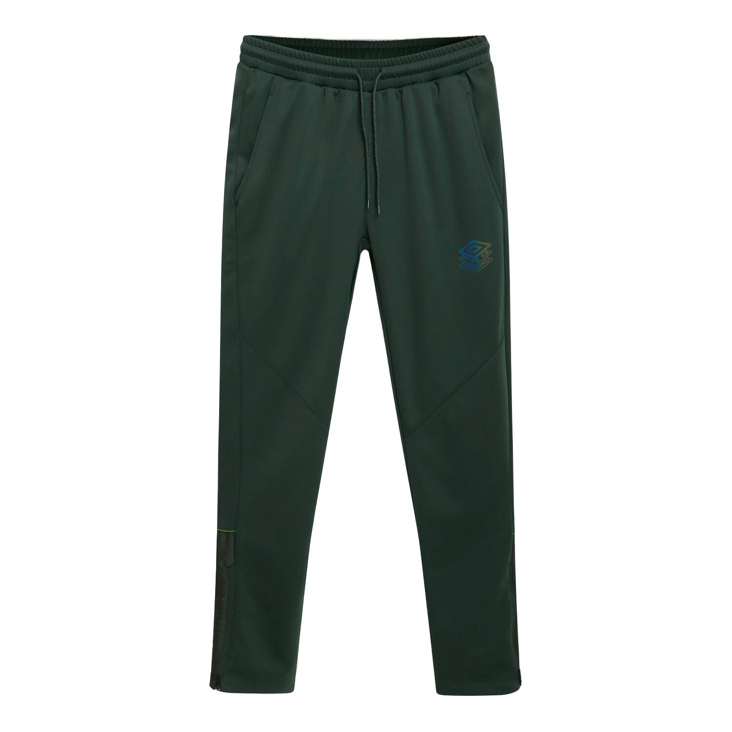 UMBRO Mens Pro Polyester Training Bottoms (Deep Forest/Cactus)