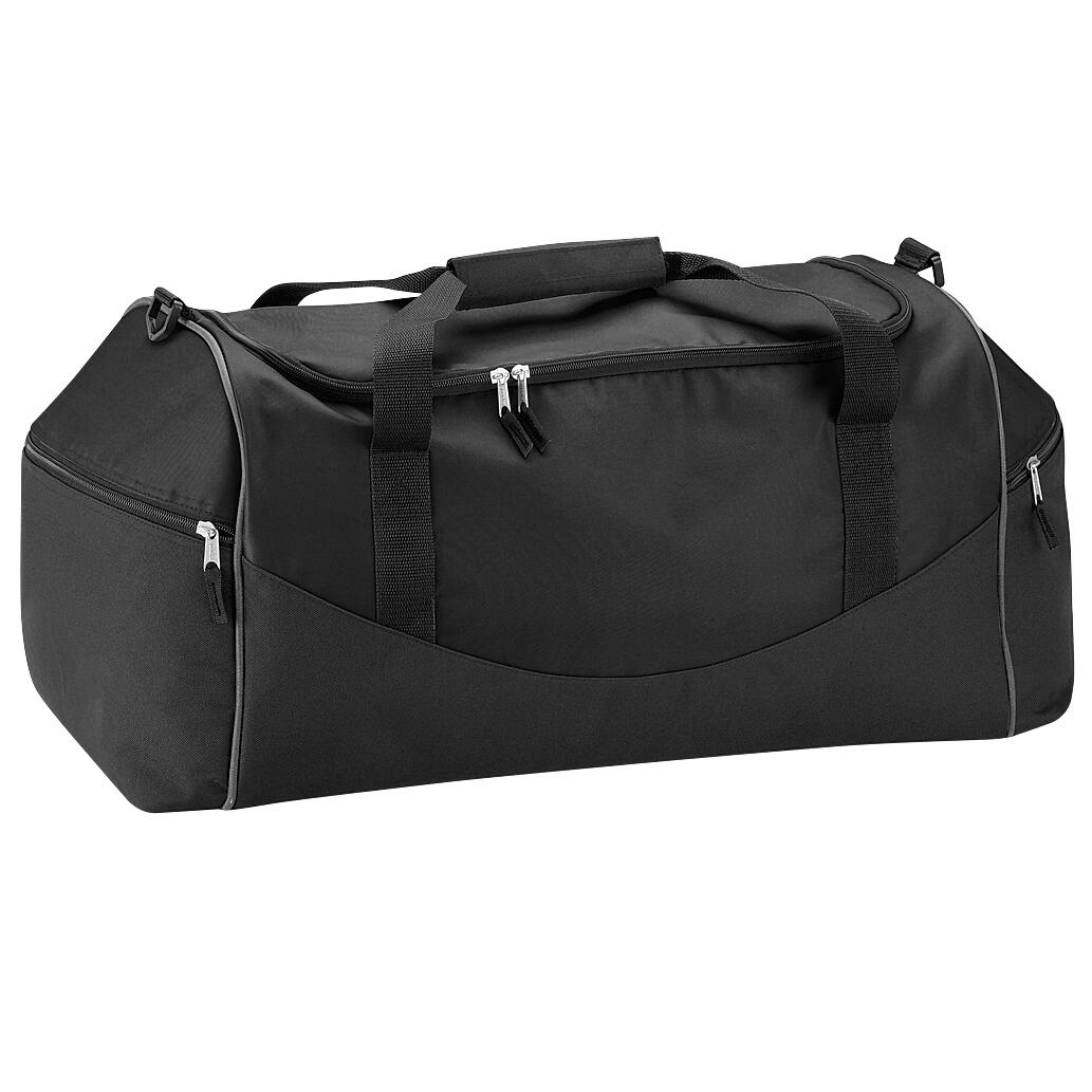 QUADRA Teamwear Holdall Duffle Bag (55 Litres) (Black/Graphite)