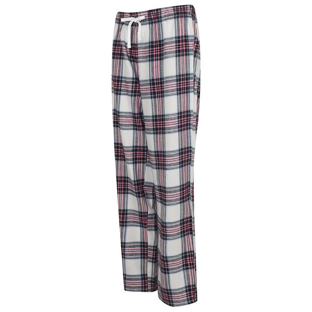 Loungehose für Damen Weiß/Pink 4/4