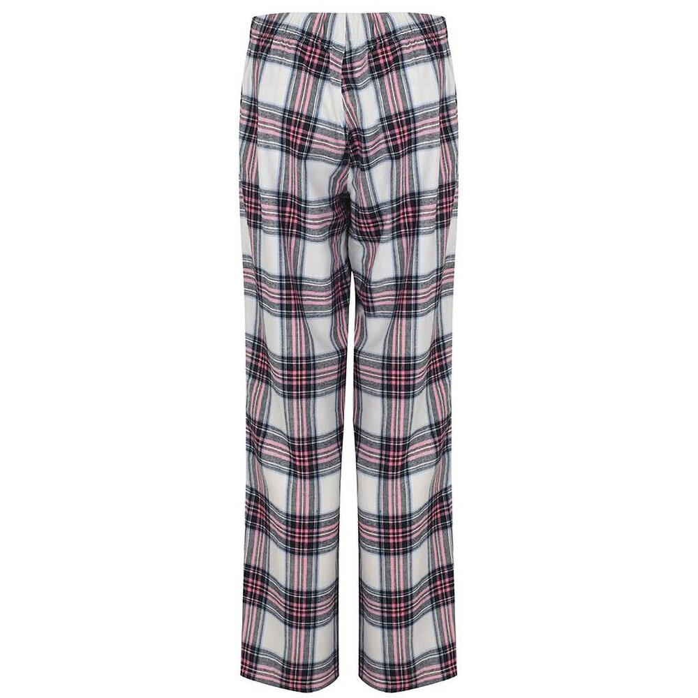 Loungehose für Damen Weiß/Pink 2/4