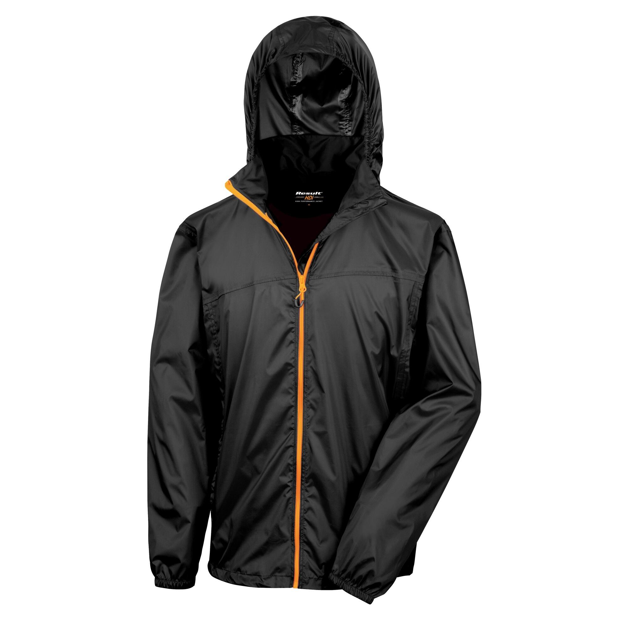 RESULT Unisex HDi Quest Hydradri Lightweight Waterproof Jacket (Black / Orange)
