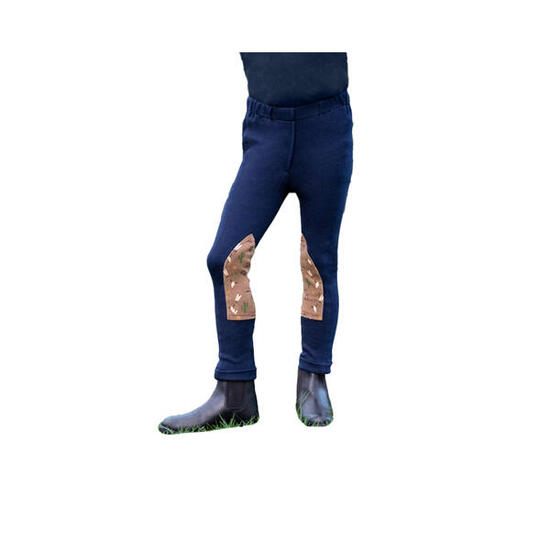 Pantalon Jodhpur Enfant (Bleu Marine / Beige)