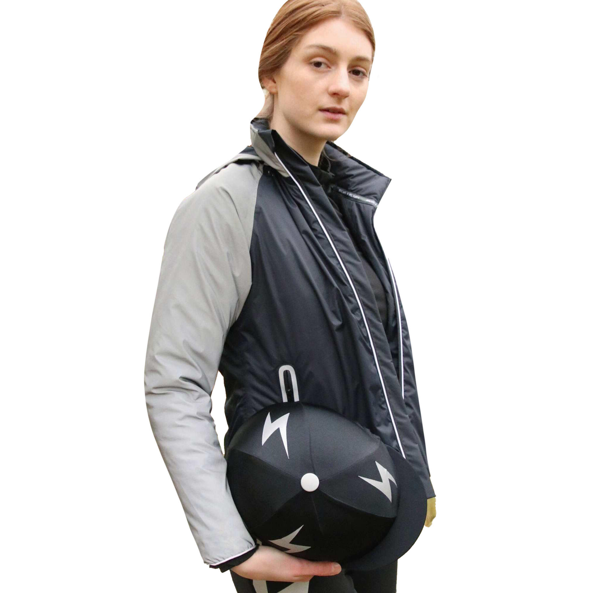 Womens/Ladies Silva Flash Waterproof Padded Jacket (Black/Silver Reflective) 4/4