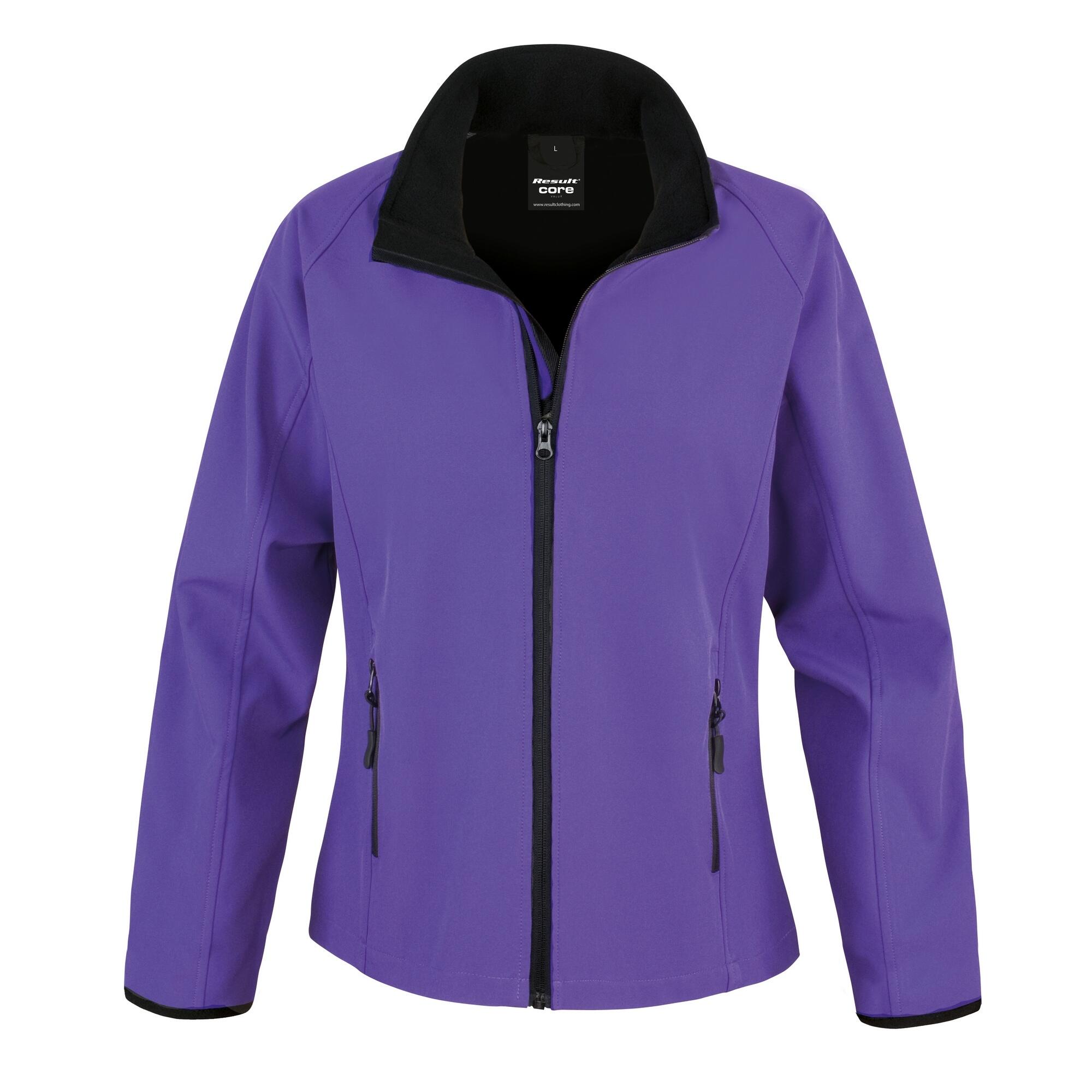 Womens Ladies Core Printable Softshell Jacket Red Black Decathlon Womens Ladies Core Printable Softshell Jacket Red Black Decathlon