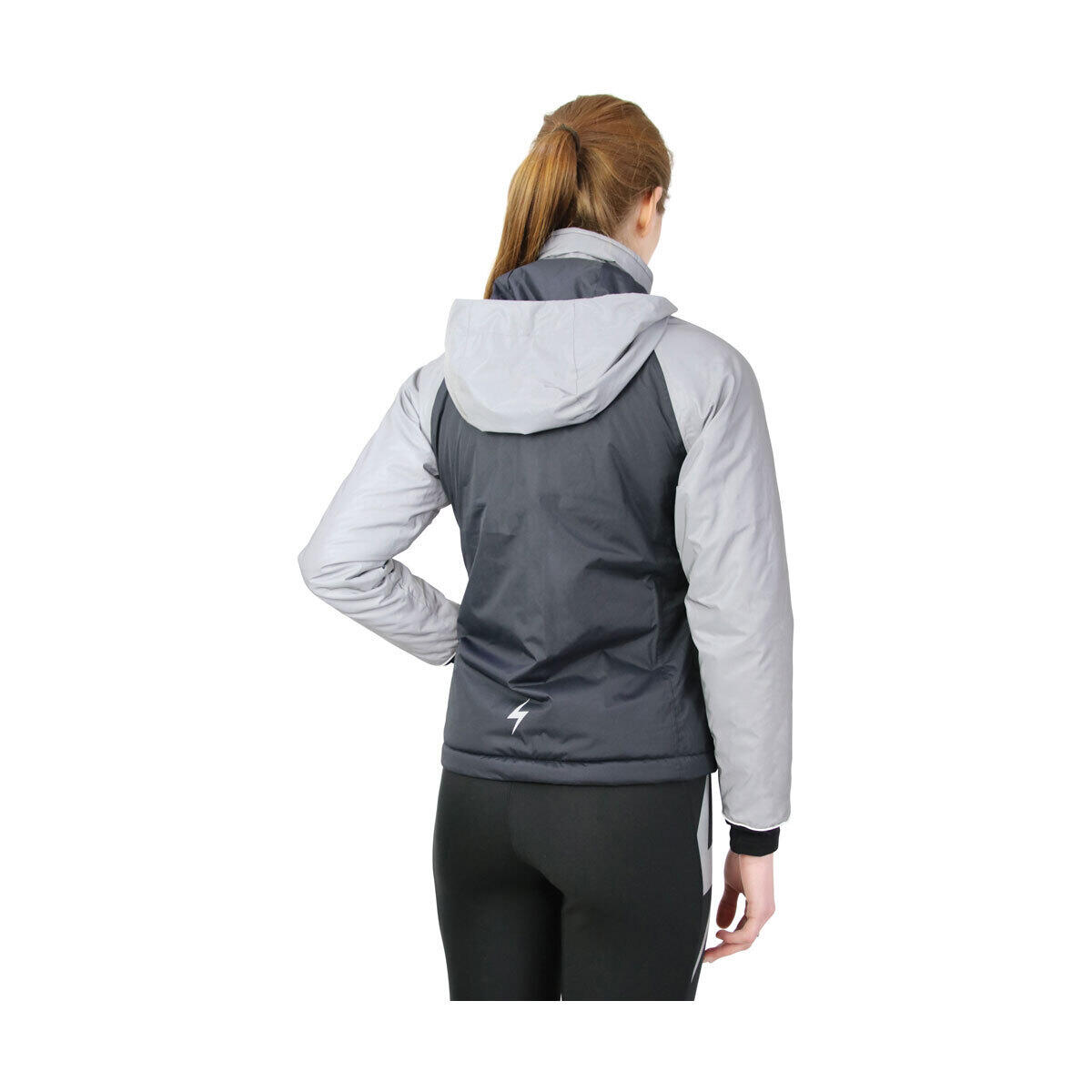Womens/Ladies Silva Flash Waterproof Padded Jacket (Black/Silver Reflective) 3/4