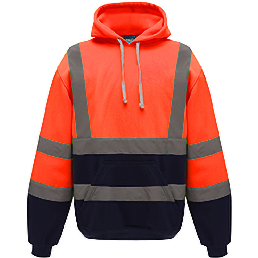 fluo orange ppe / navy blue