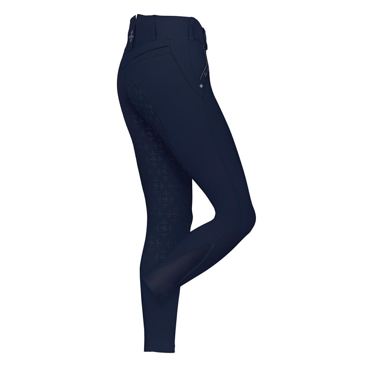 Pantalon équitation full grip femme Fair Play Jasmine Fleur 2/2