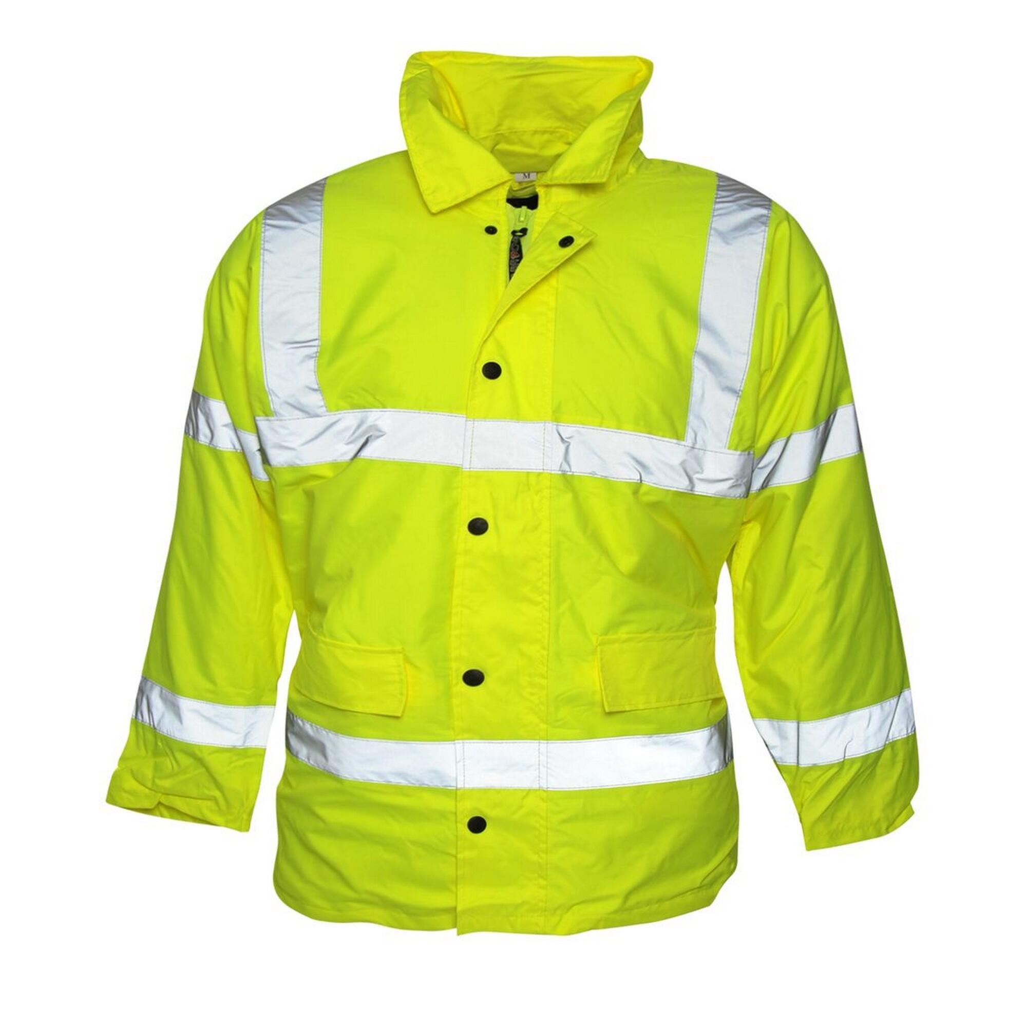 WARRIOR Absolute Apparel Mens Hi Viz Jacket (Saturn Yellow)