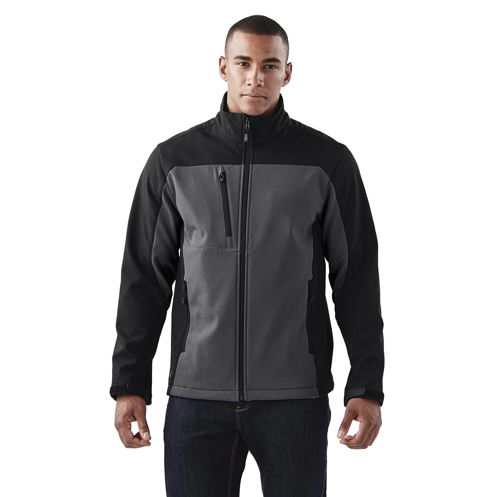 "Cascades" Softshelljacke für Herren Grau/Schwarz 3/3