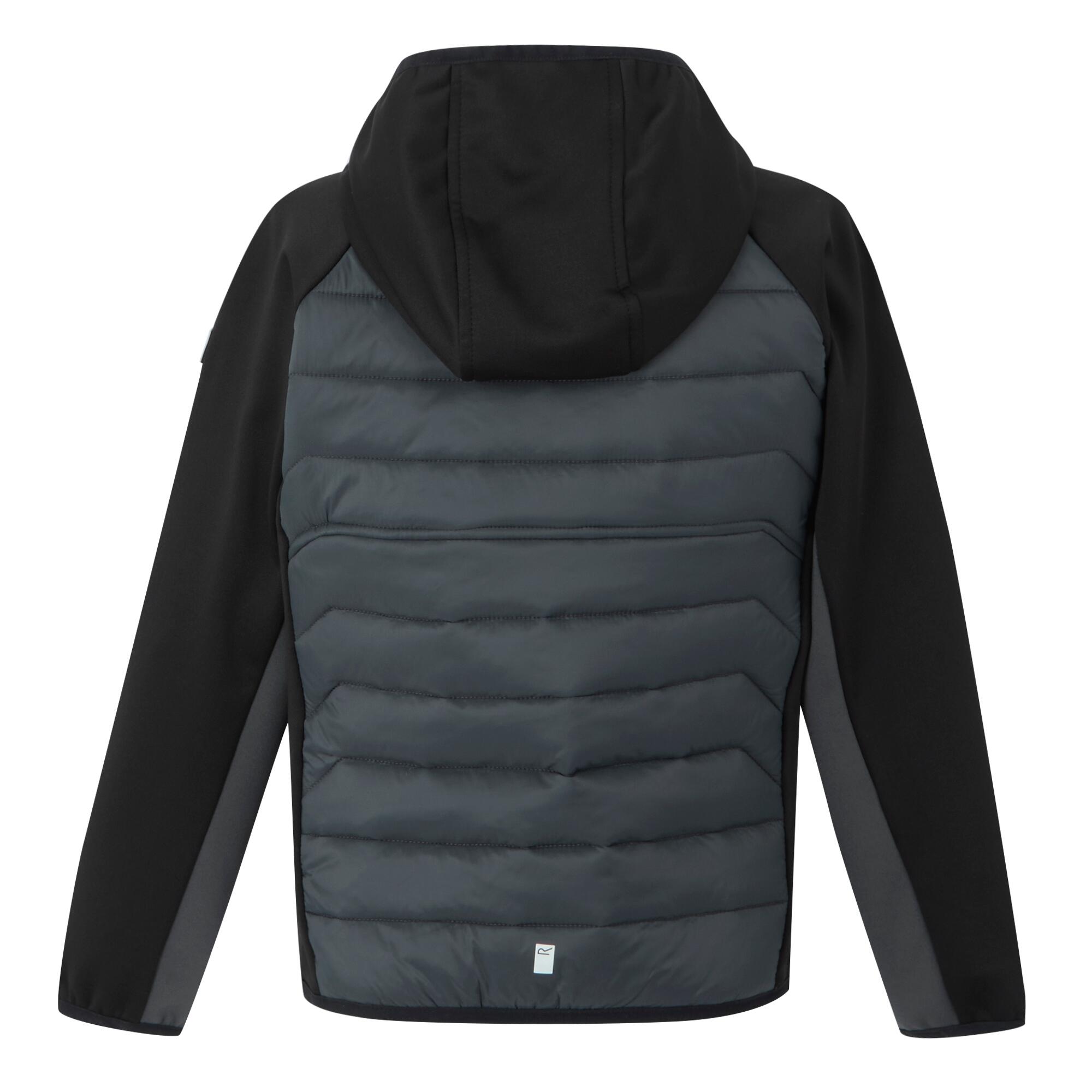 "Kielder IX" Hybridjacke für Kinder Schwarz/Mittelgrau 2/5