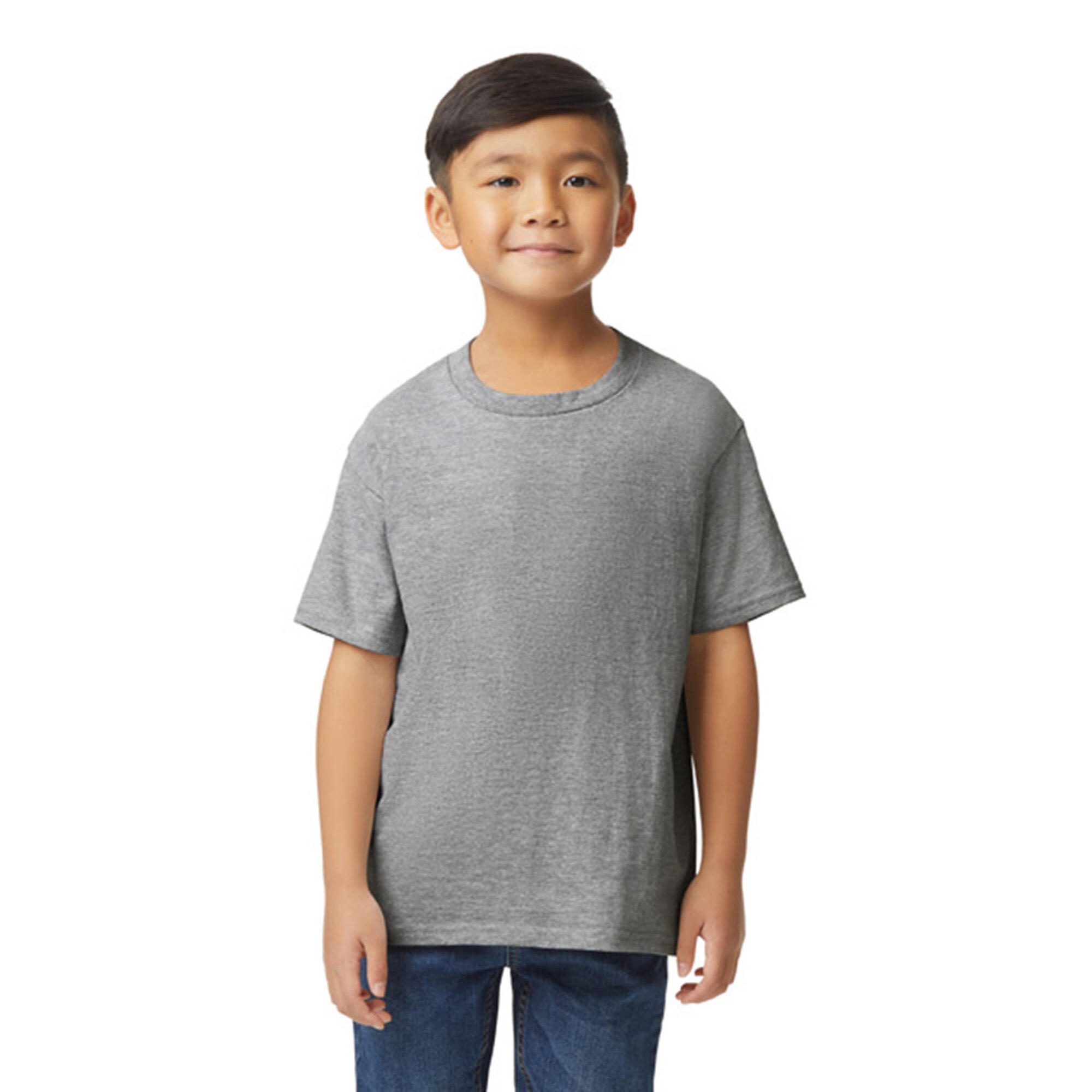 Maglietta Bambini Gildan Softstyle Grigio Freddo 2/3