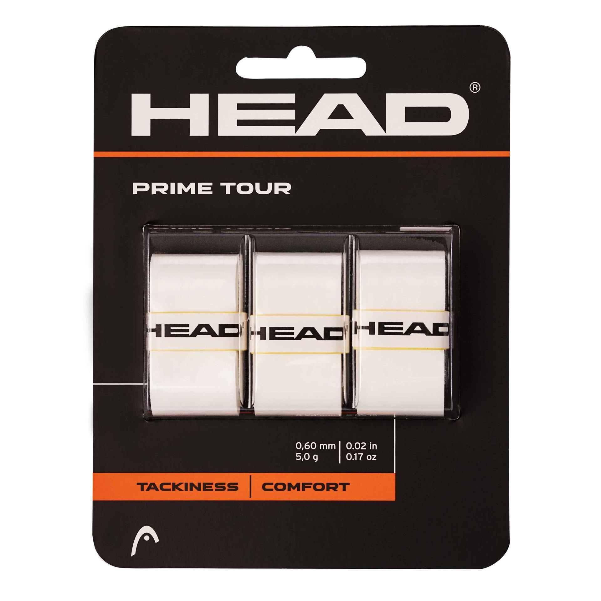 Prime Tour Racket Overgrip (Pack of 3) (White) 1/1