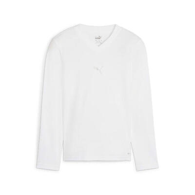 Kinder-t-shirt met lange mouwen puma teamgoal baselayer
