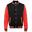 Blouson D´université Adulte (Noir Vif / Rouge Feu)